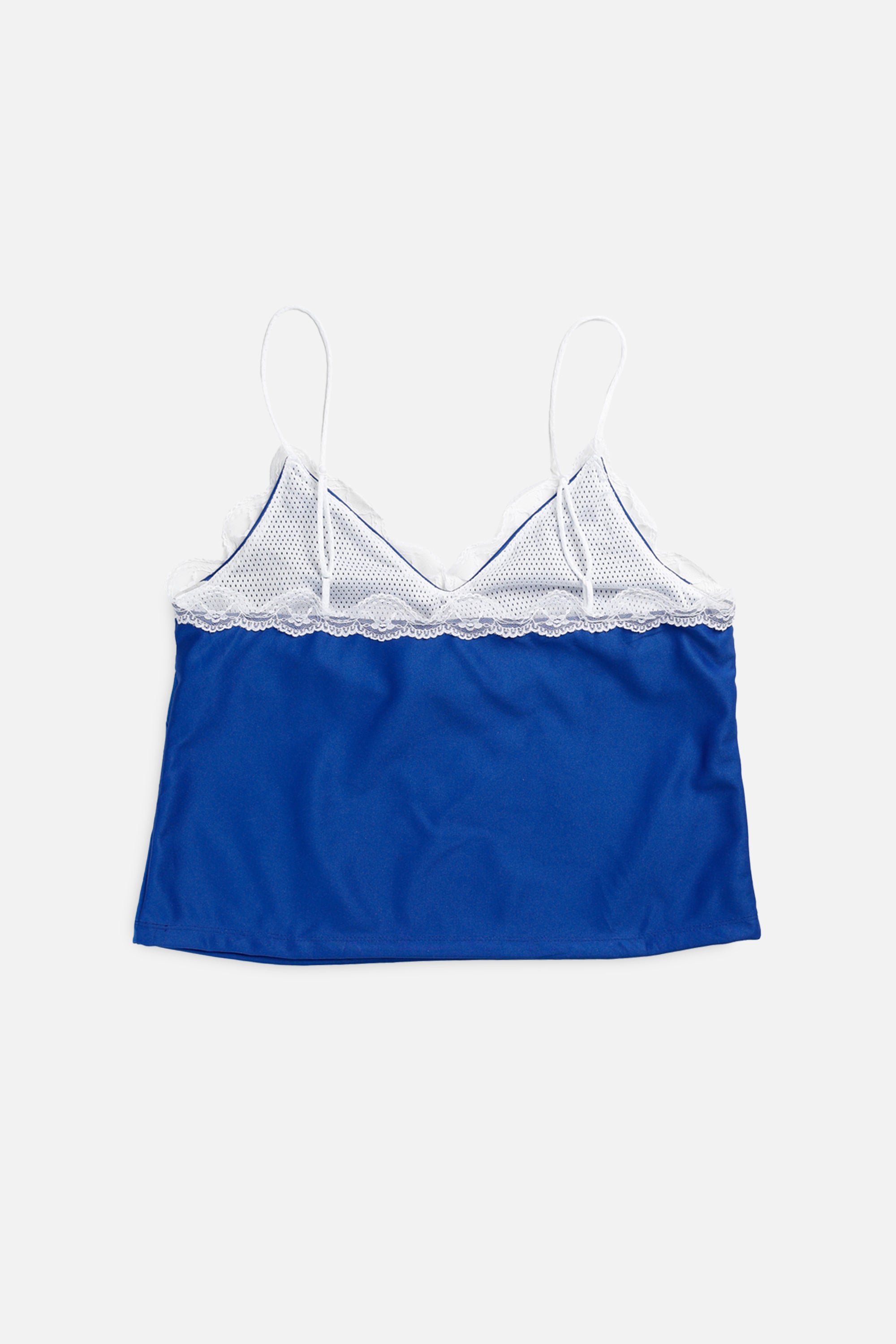 Rework Philadelphia 76ers NBA Lace Tank - XL-TOPS-NBA-XL-Frankie Collective Rare Vintage Streetwear Reworks