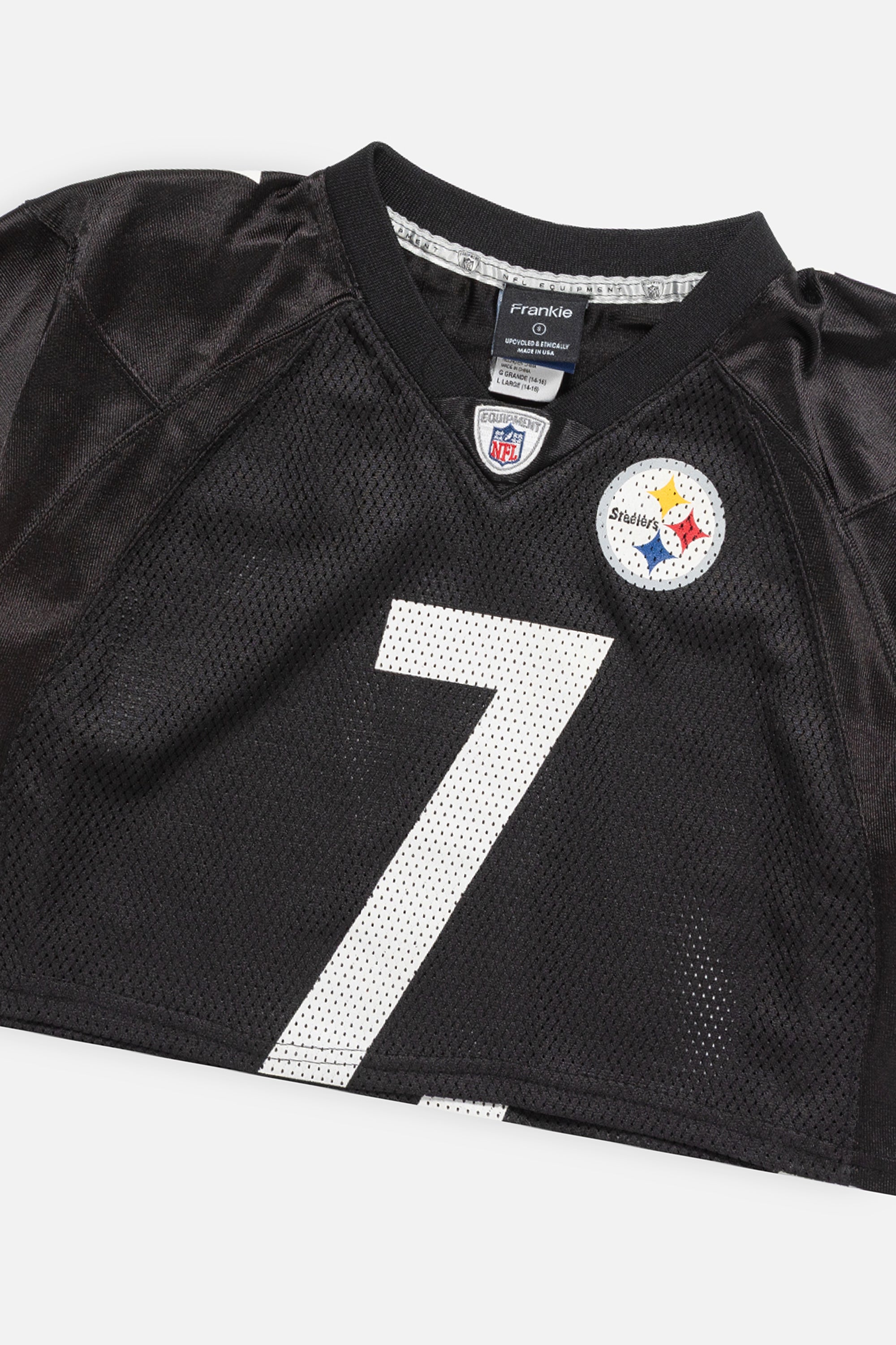 Rework Pittsburgh Steelers Crop Jersey-NFL-Frankie Collective-Rework-Vintage-Streetwear