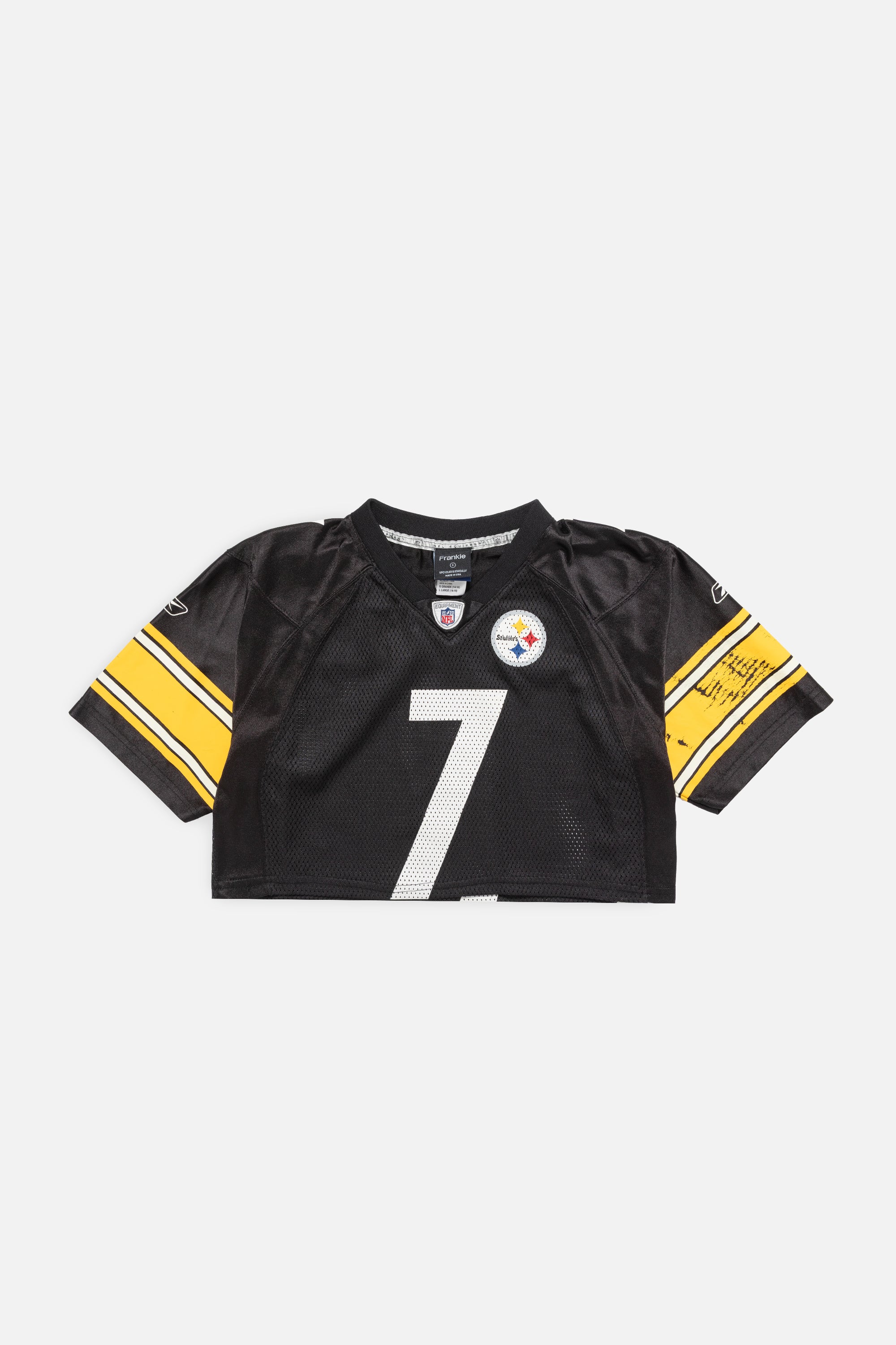 Rework Pittsburgh Steelers Crop Jersey-NFL-Frankie Collective-Rework-Vintage-Streetwear