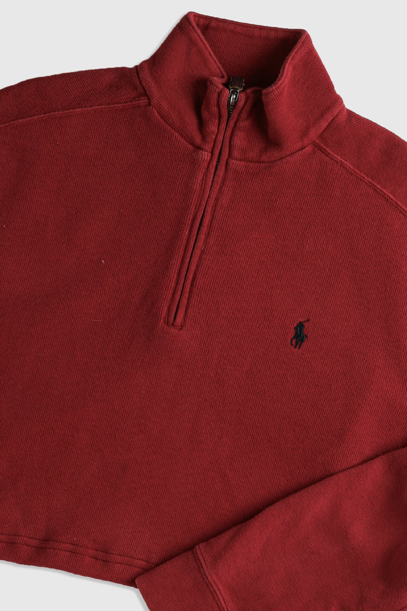 Rework Polo Crop Knit Sweater - XL-SWEATERS-Polo-Frankie Collective