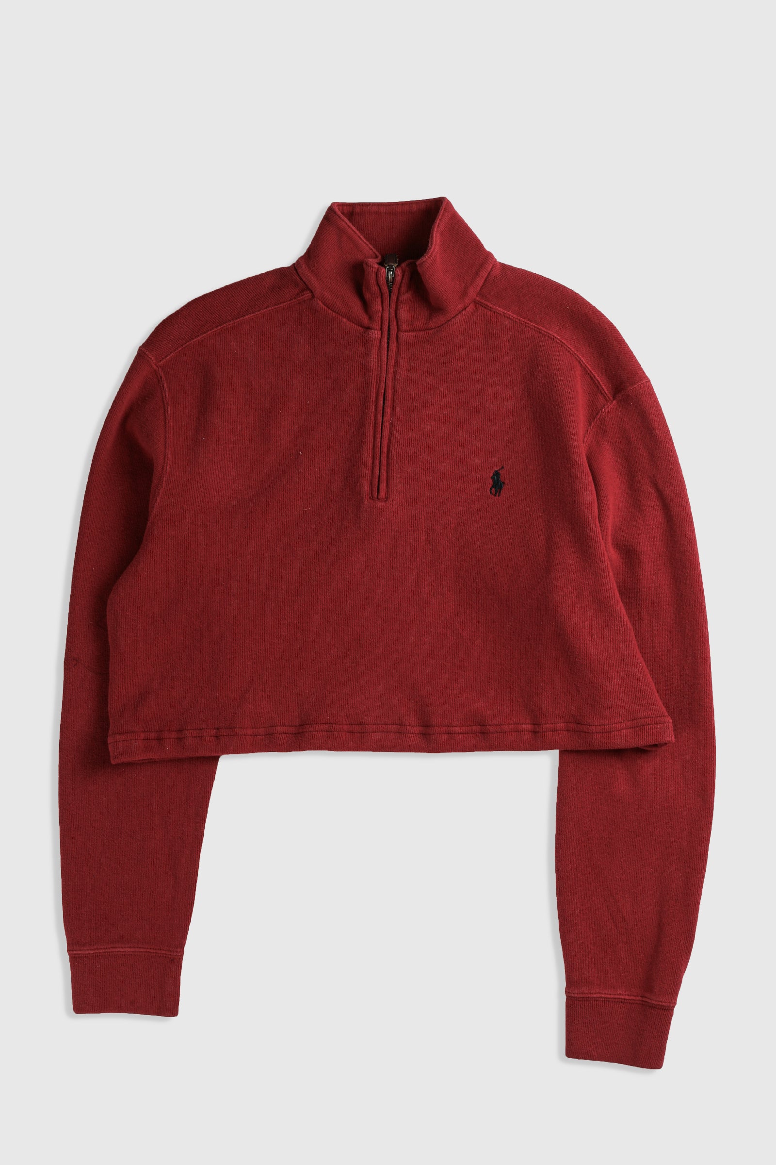 Rework Polo Crop Knit Sweater - XL-SWEATERS-Polo-Frankie Collective