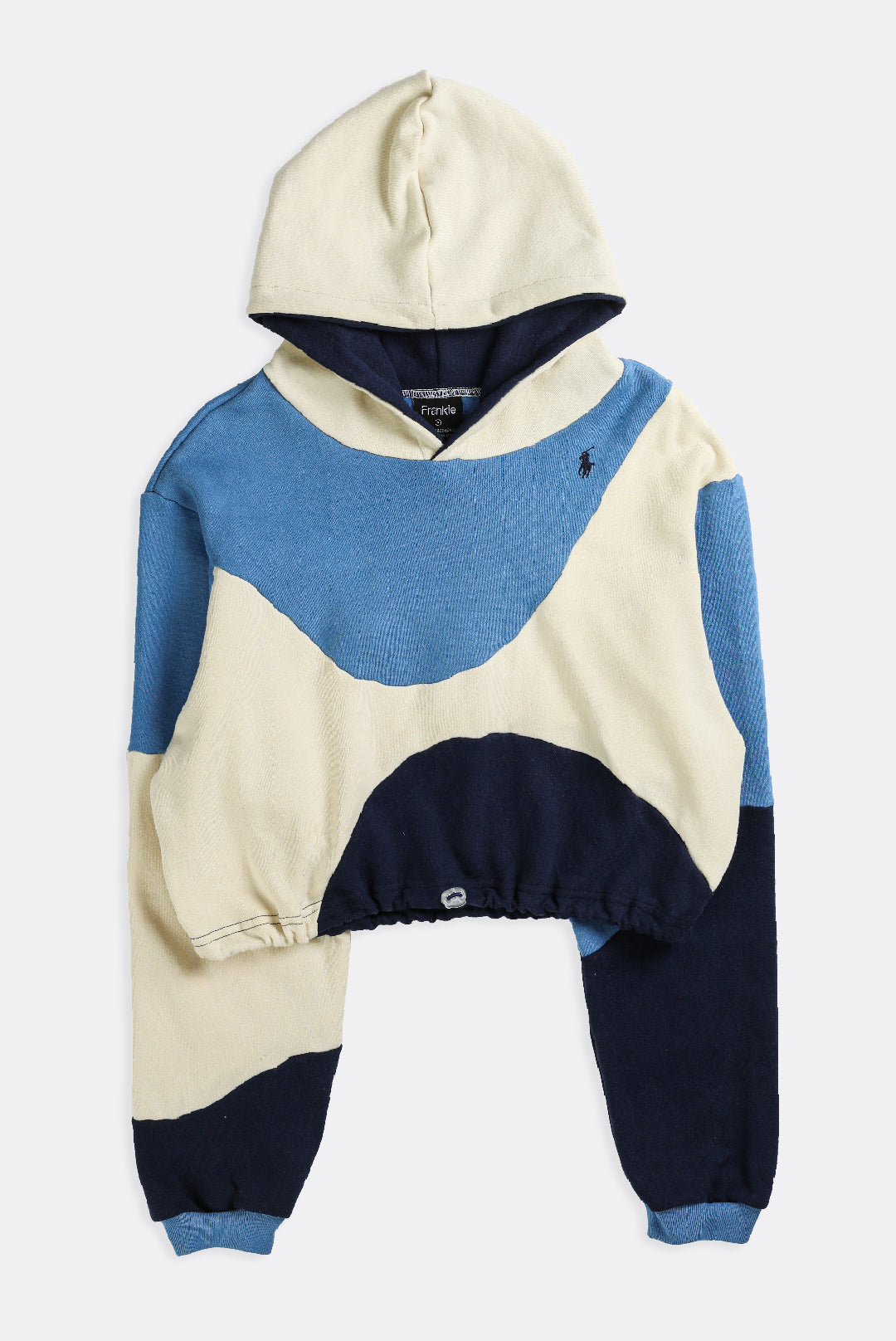Rework Polo Wave Crop Sweatshirt - S, M-SWEATERS-Polo-Frankie Collective
