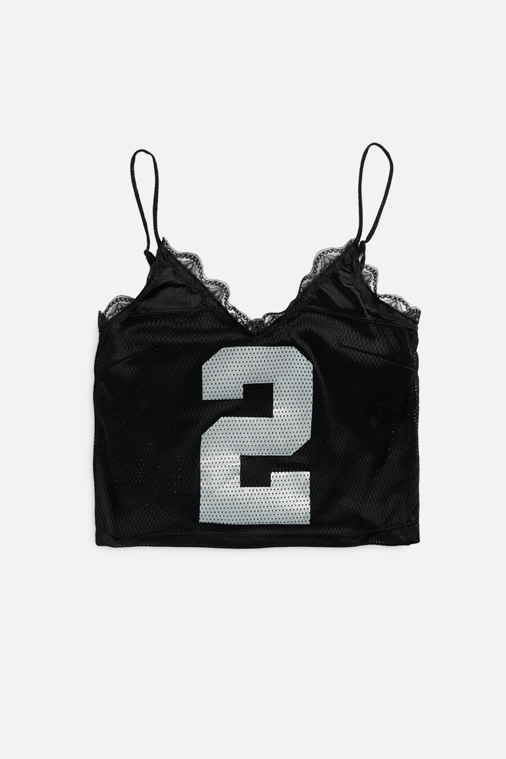 Rework NFL Lace Tank - XS-TOPS-NFL-XS-Frankie Collective Rare Vintage Streetwear Reworks