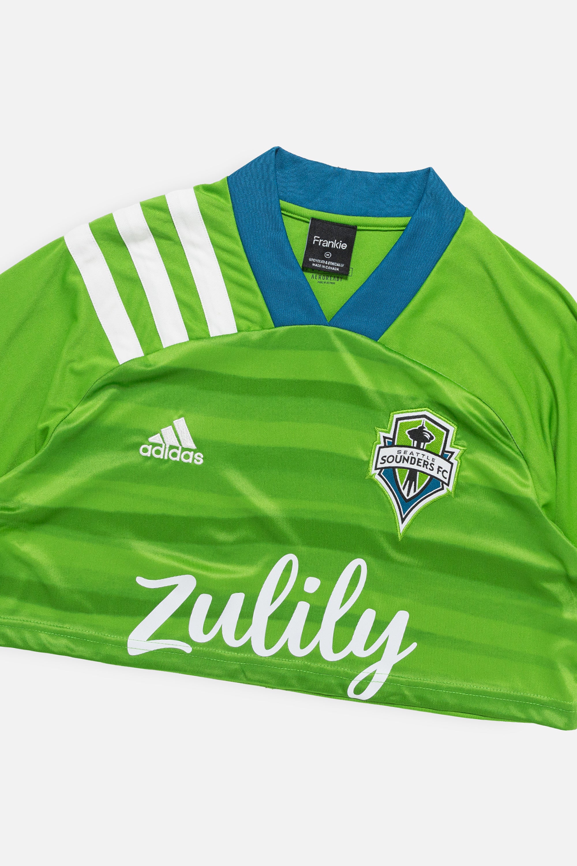 Rework Seattle Sounders Crop Jersey-Adidas-Frankie Collective-Rework-Vintage-Streetwear