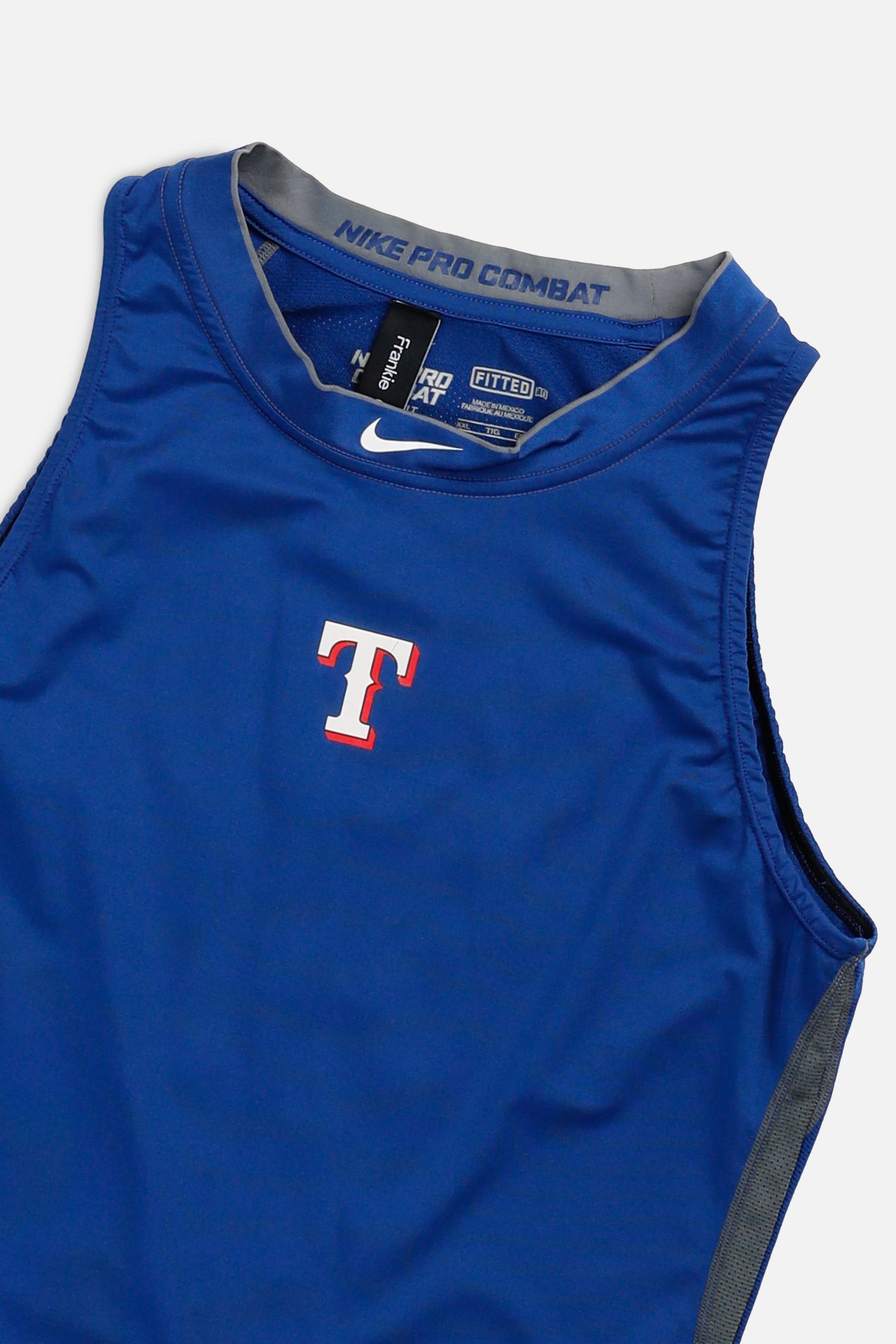 Rework Texas Rangers MLB Tank - L-TOPS-Adidas-L-Frankie Collective Rare Vintage Streetwear Reworks