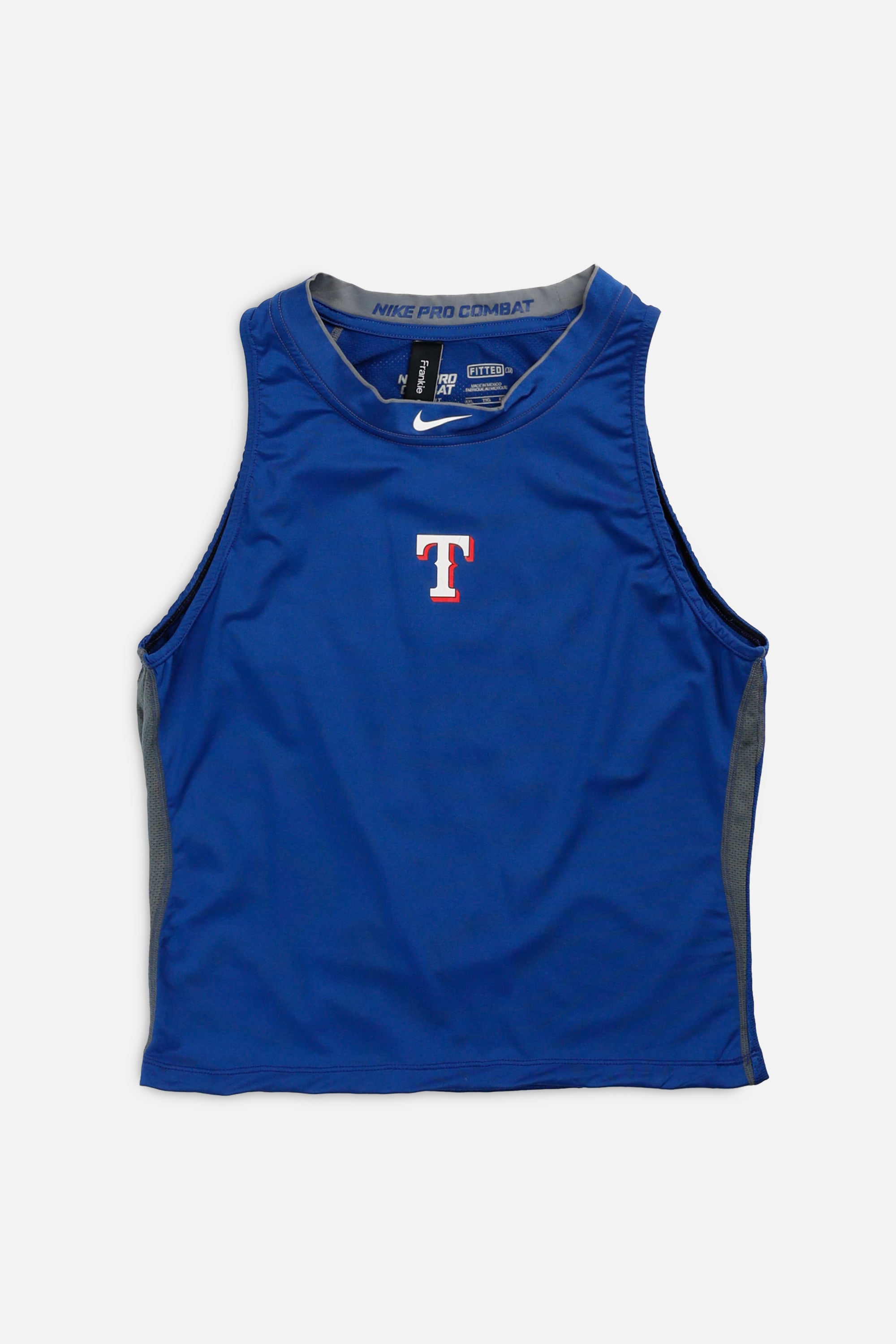 Rework Texas Rangers MLB Tank - L-TOPS-Adidas-L-Frankie Collective Rare Vintage Streetwear Reworks