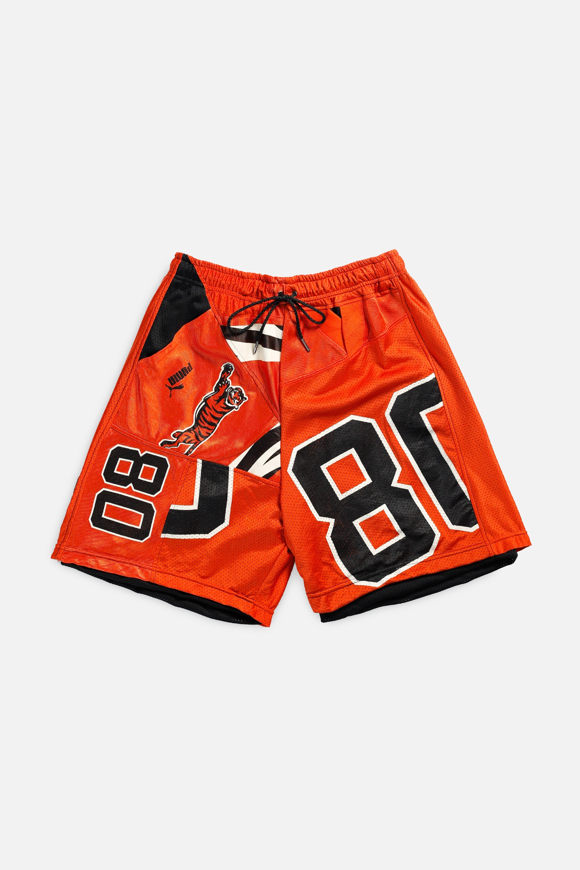 Unisex Rework Cincinnati Bengals Jersey Shorts - Women's M - Men's S-SHORTS-NFL-Frankie Collective