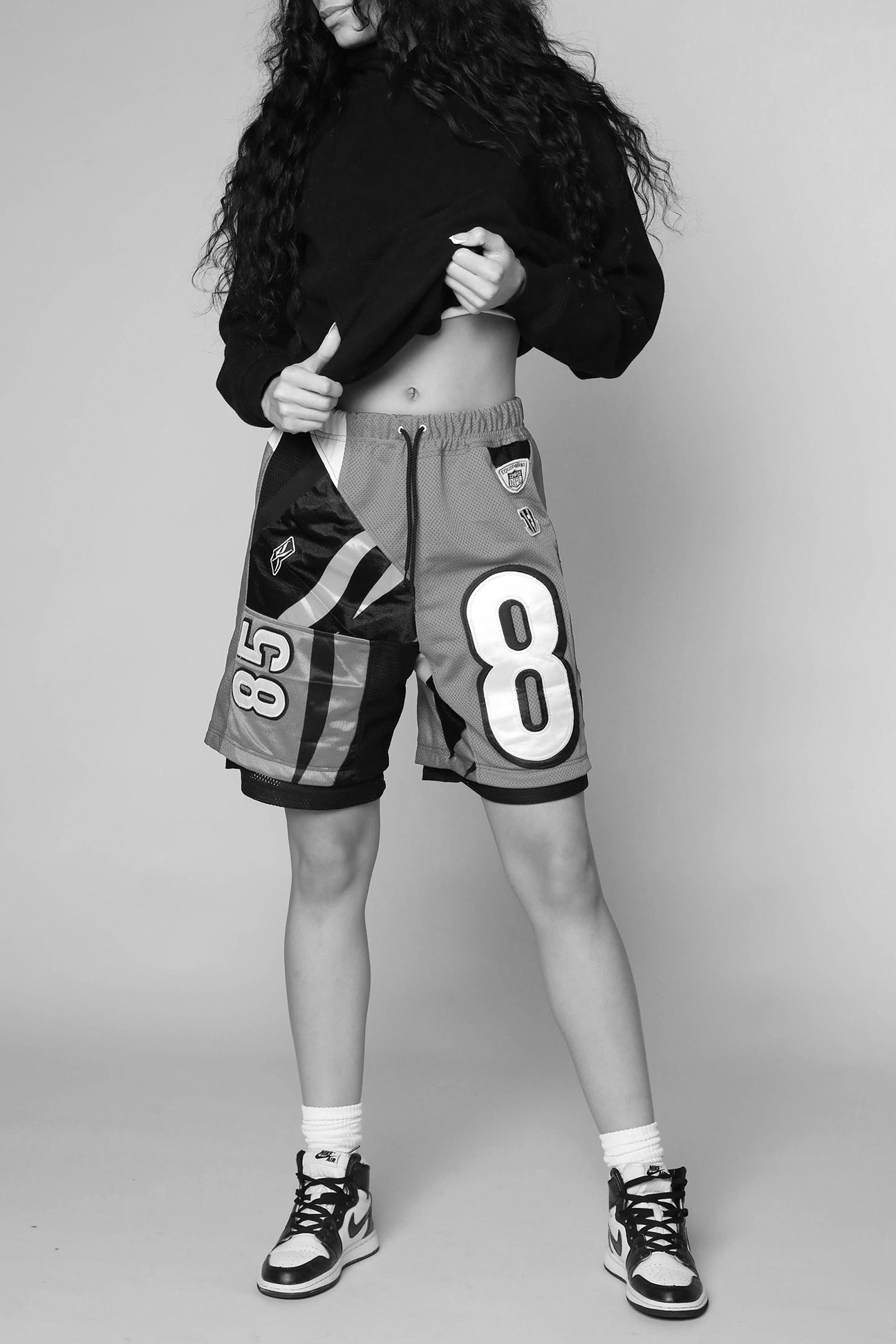 Unisex Rework Houston Rockets NBA Jersey Shorts - S-BOTTOMS-NBA-Women's S - Men's XS-Frankie Collective Rare Vintage Streetwear Reworks