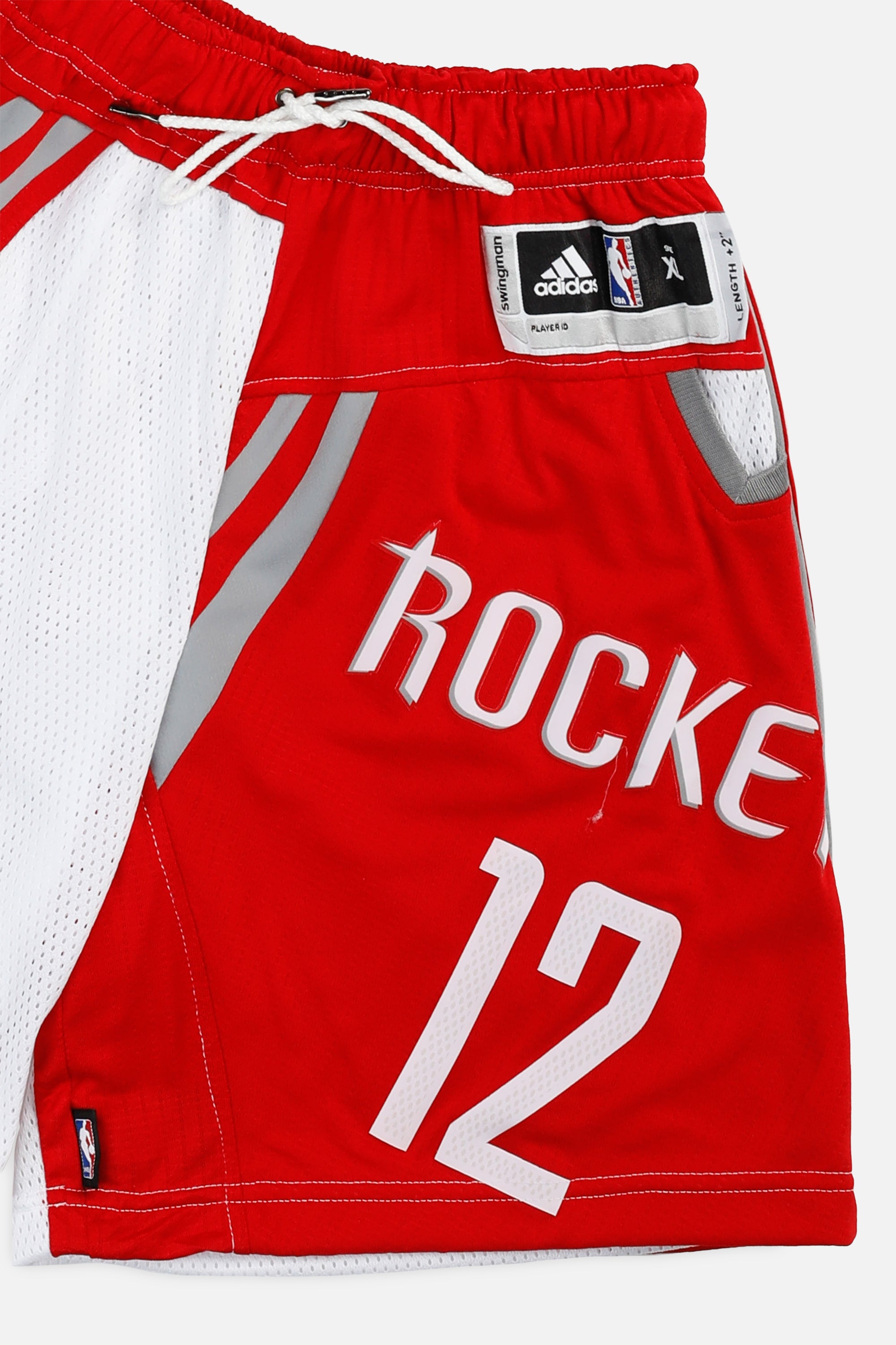 Unisex Rework Houston Rockets NBA Jersey Shorts - XS-BOTTOMS-NBA-Women's XS - Men's XXS-Frankie Collective Rare Vintage Streetwear Reworks