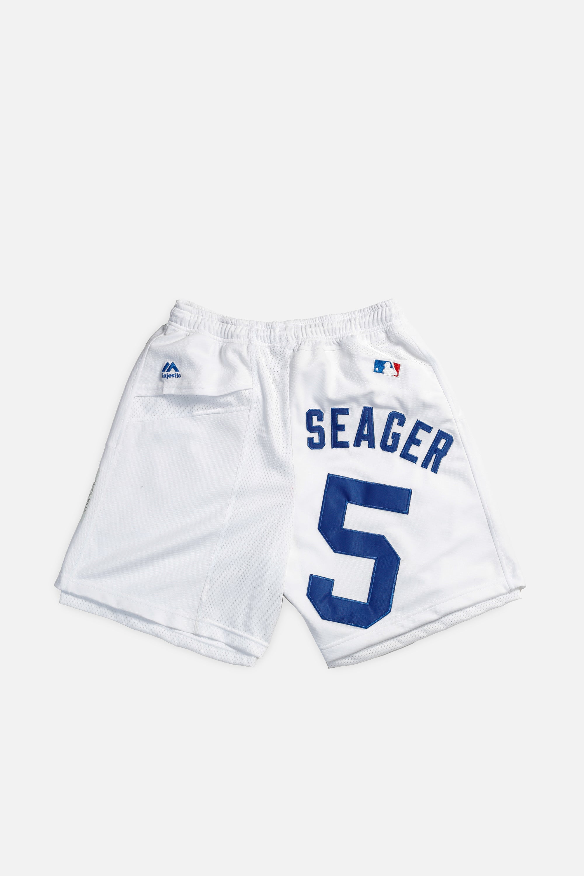 Unisex Rework LA Dodgers Jersey Shorts - Women's M - Men's S-SHORTS-MLB-Frankie Collective