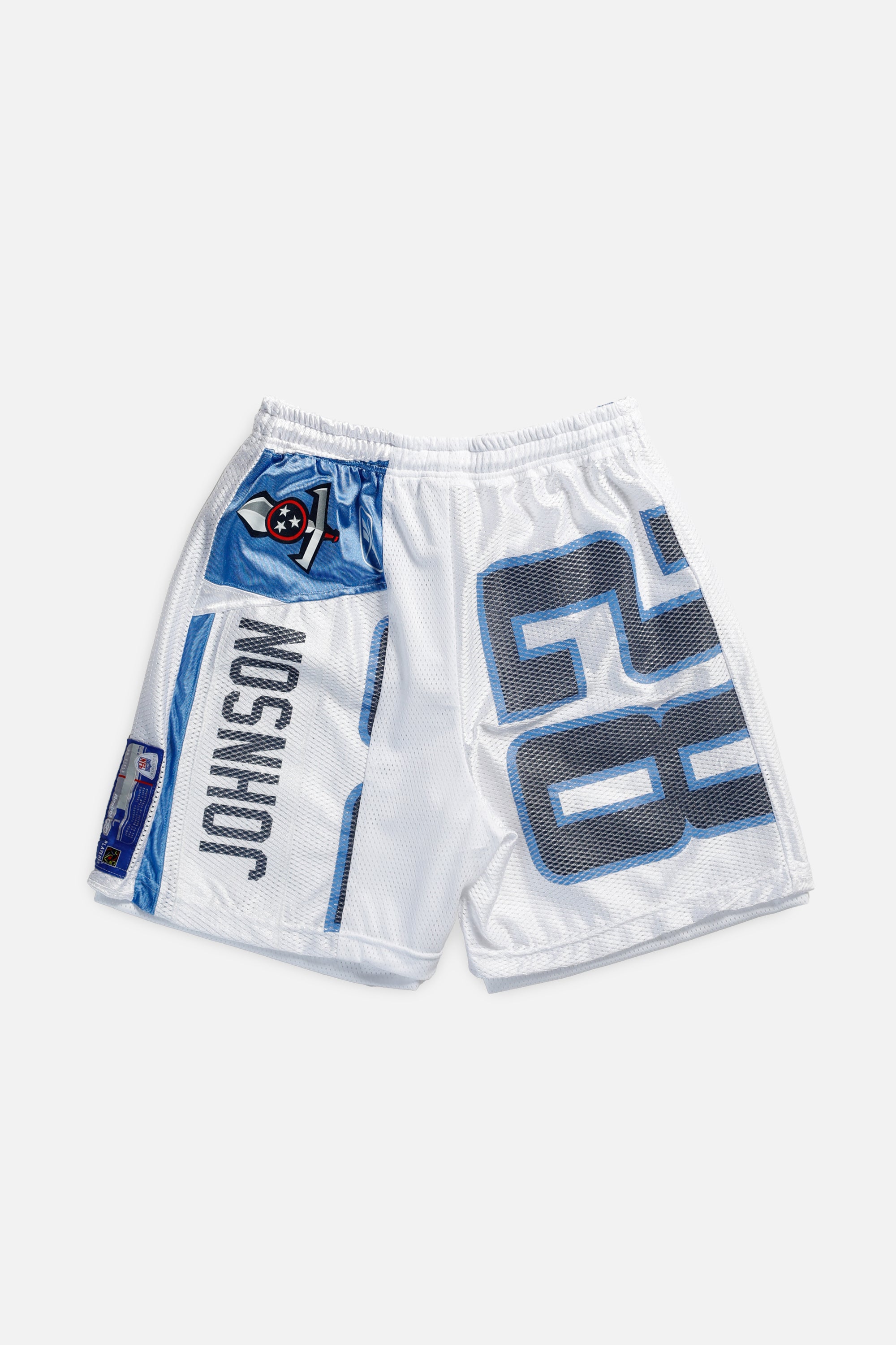 Unisex Rework Tennessee Titans Jersey Shorts - Women's M - Men's S-SHORTS-NFL-Frankie Collective