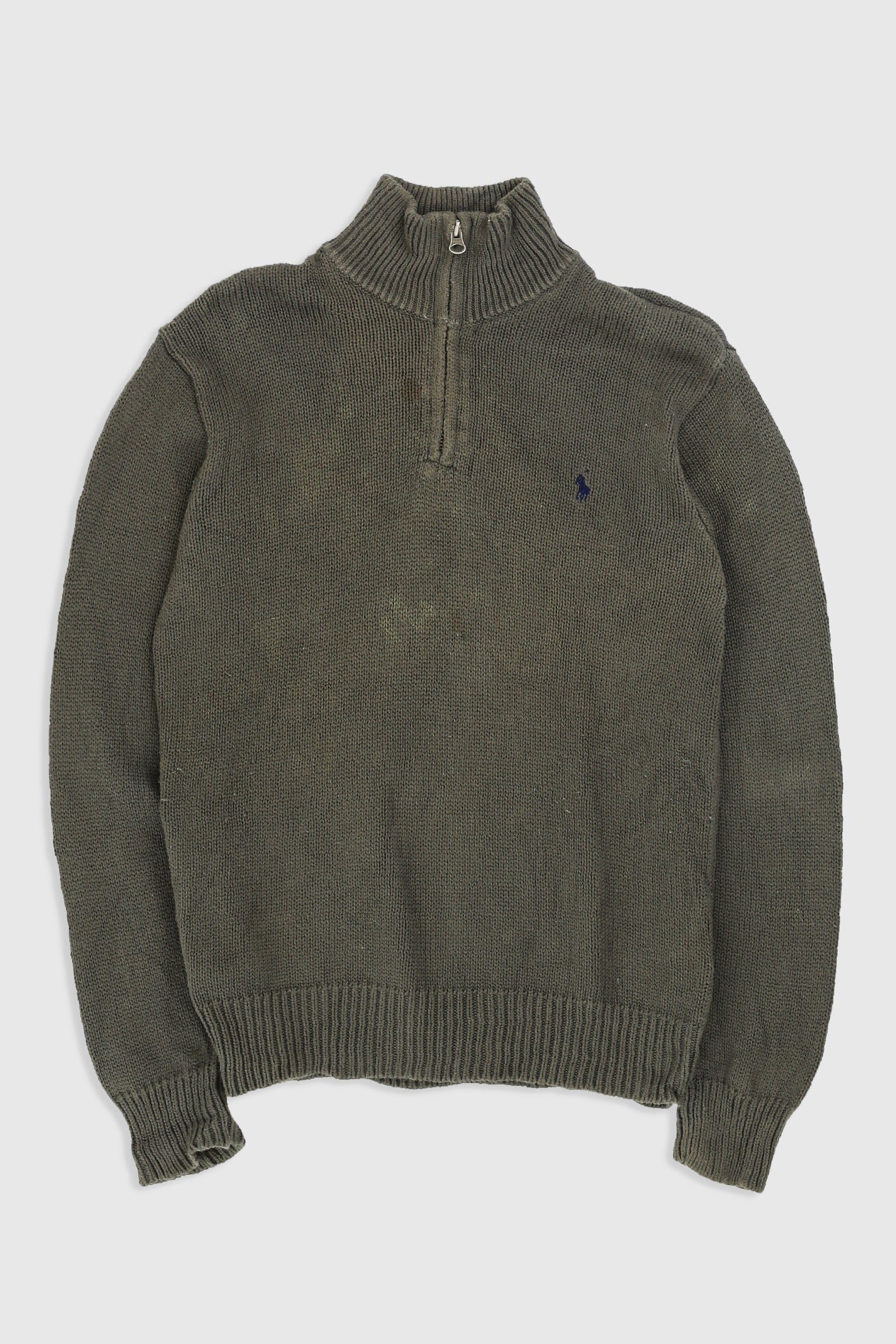 Vintage 1/4 Zip Knit Sweater-SWEATERS-vendor-unknown-Frankie Collective Rare Vintage Streetwear Reworks