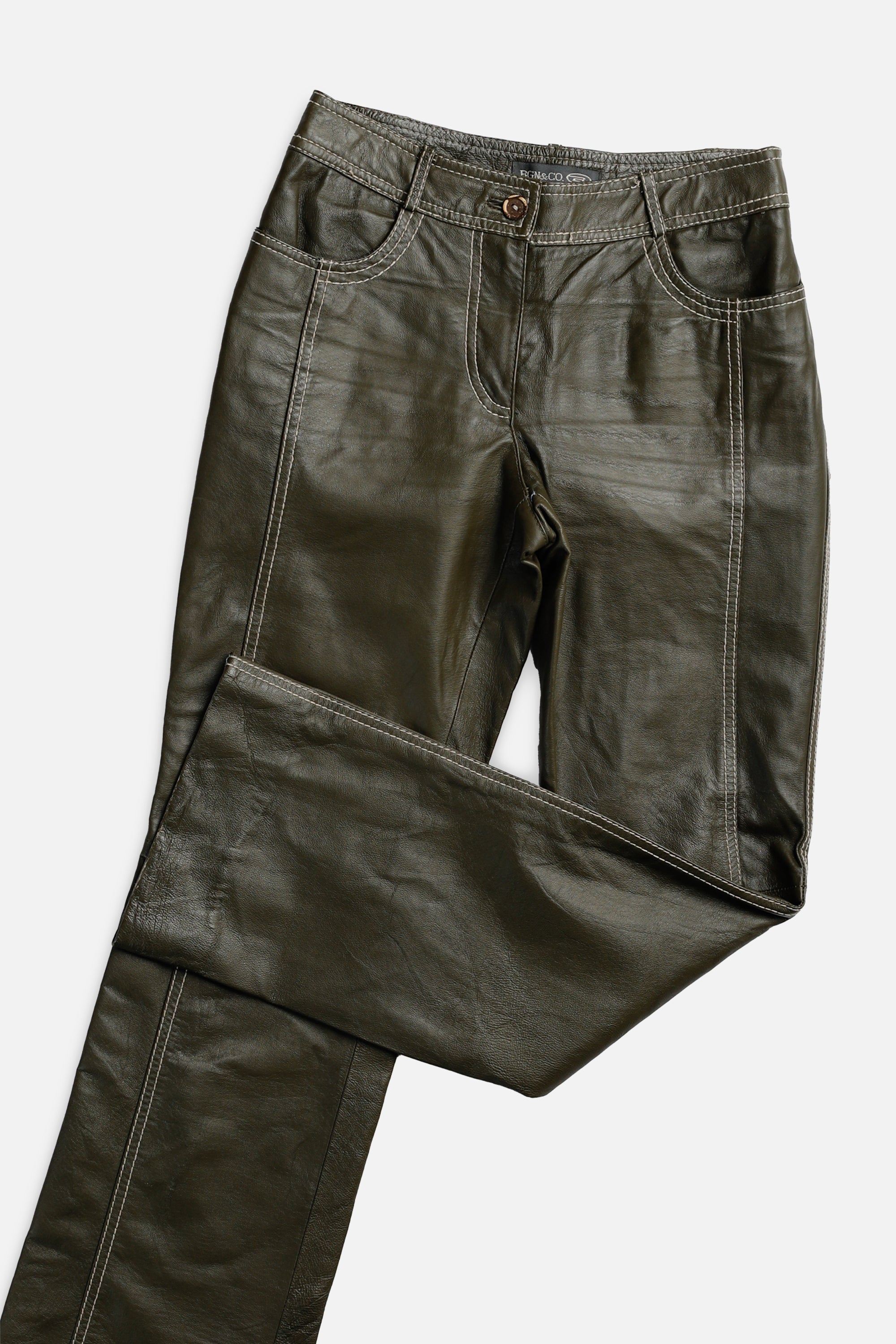 Vintage Leather Pants - Women's S-BOTTOMS-vendor-unknown-Women's S-Frankie Collective Rare Vintage Streetwear Reworks