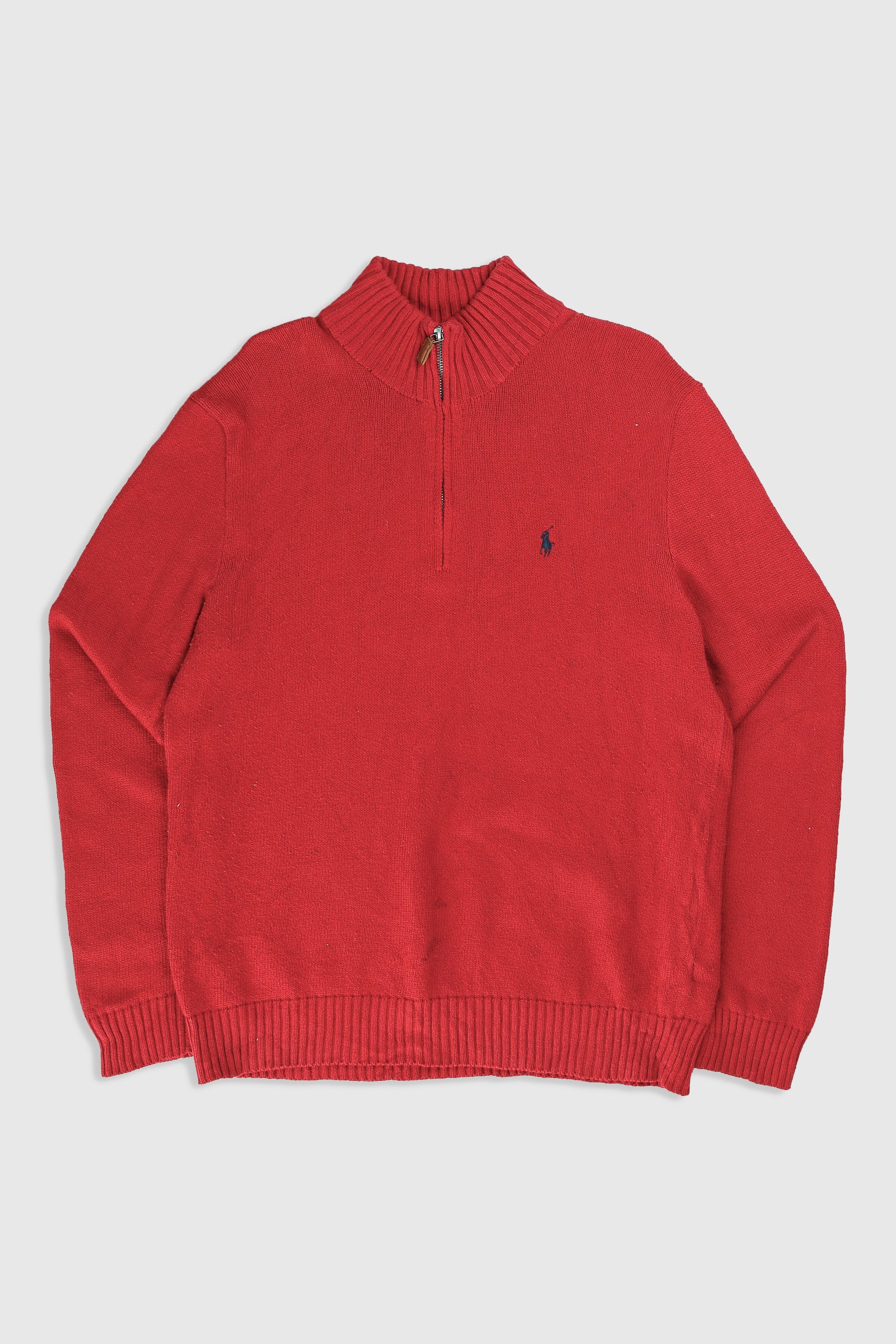Vintage Polo 1/4 Zip Knit Sweater - M, L-SWEATERS-Polo-Frankie Collective