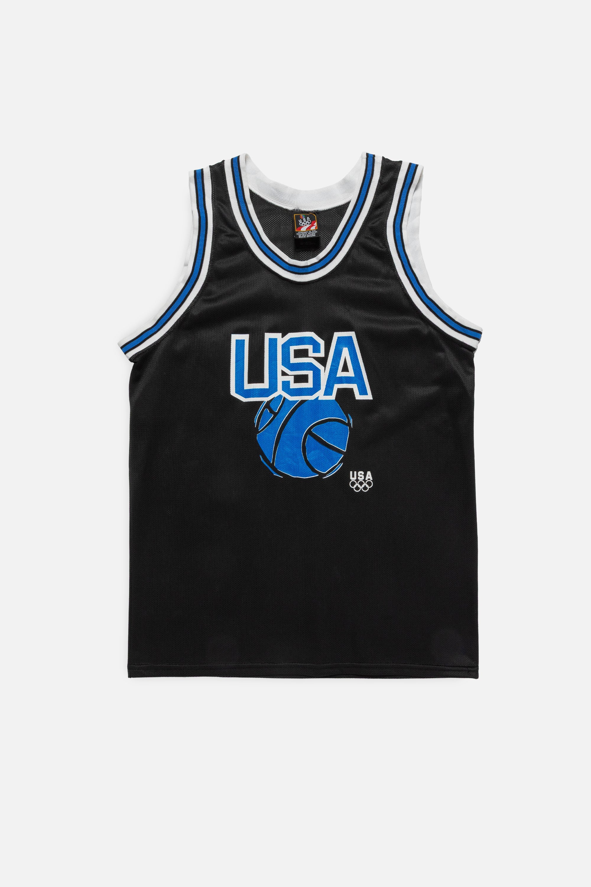 Vintage USA Olympics Basketball Jersey-NCAA-Frankie Collective-Rework-Vintage-Streetwear