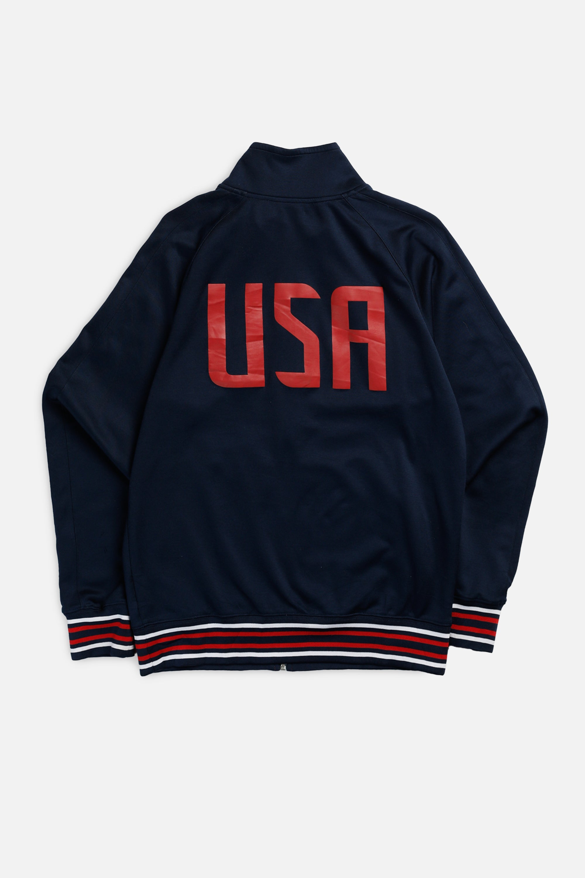 Vintage USA Soccer Track Jacket - S-JACKETS-vendor-unknown-S-Frankie Collective Rare Vintage Streetwear Reworks