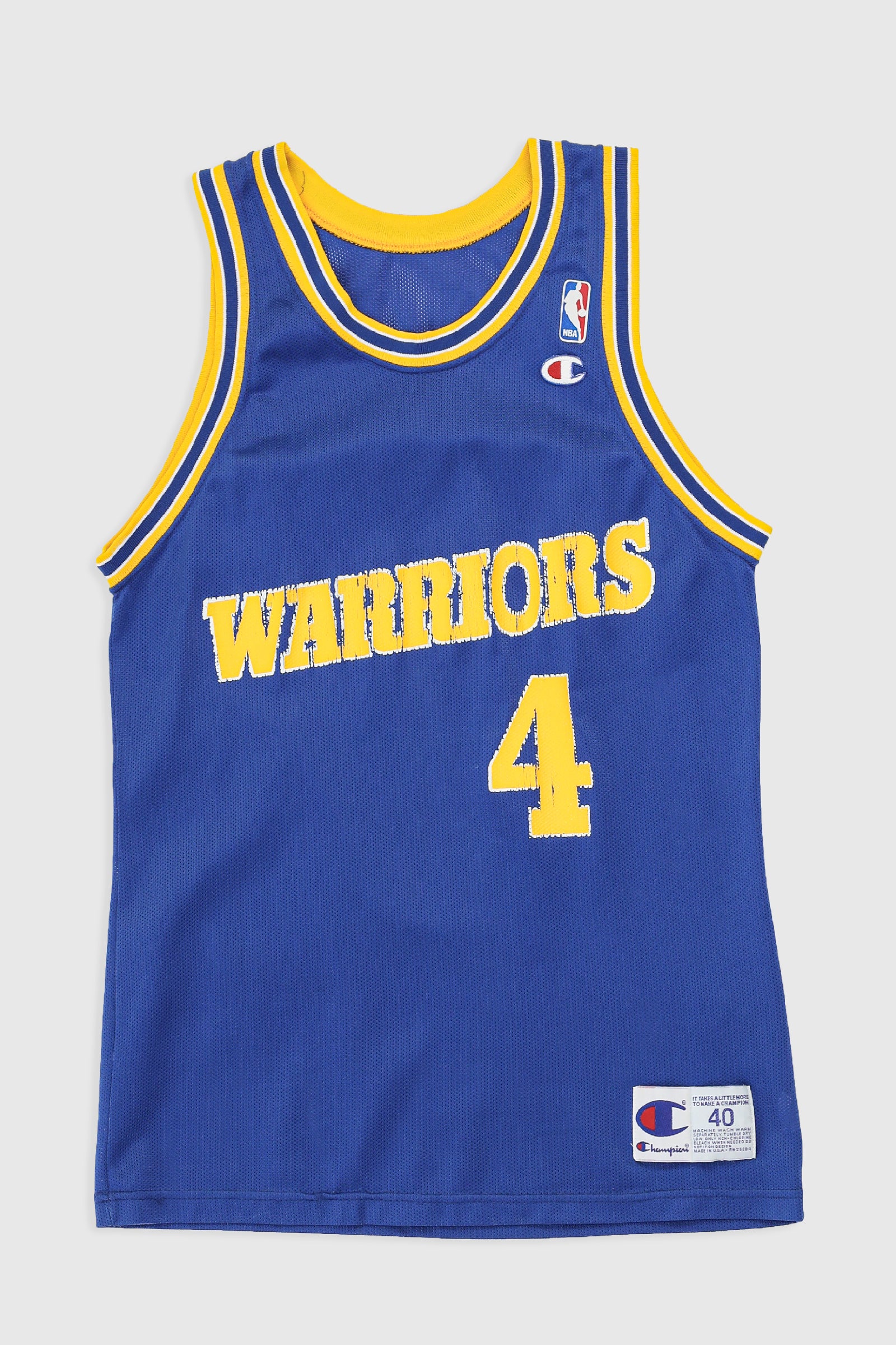 Vintage Warriors NBA Jersey-JERSEYS-NBA-Frankie Collective Rare Vintage Streetwear Reworks