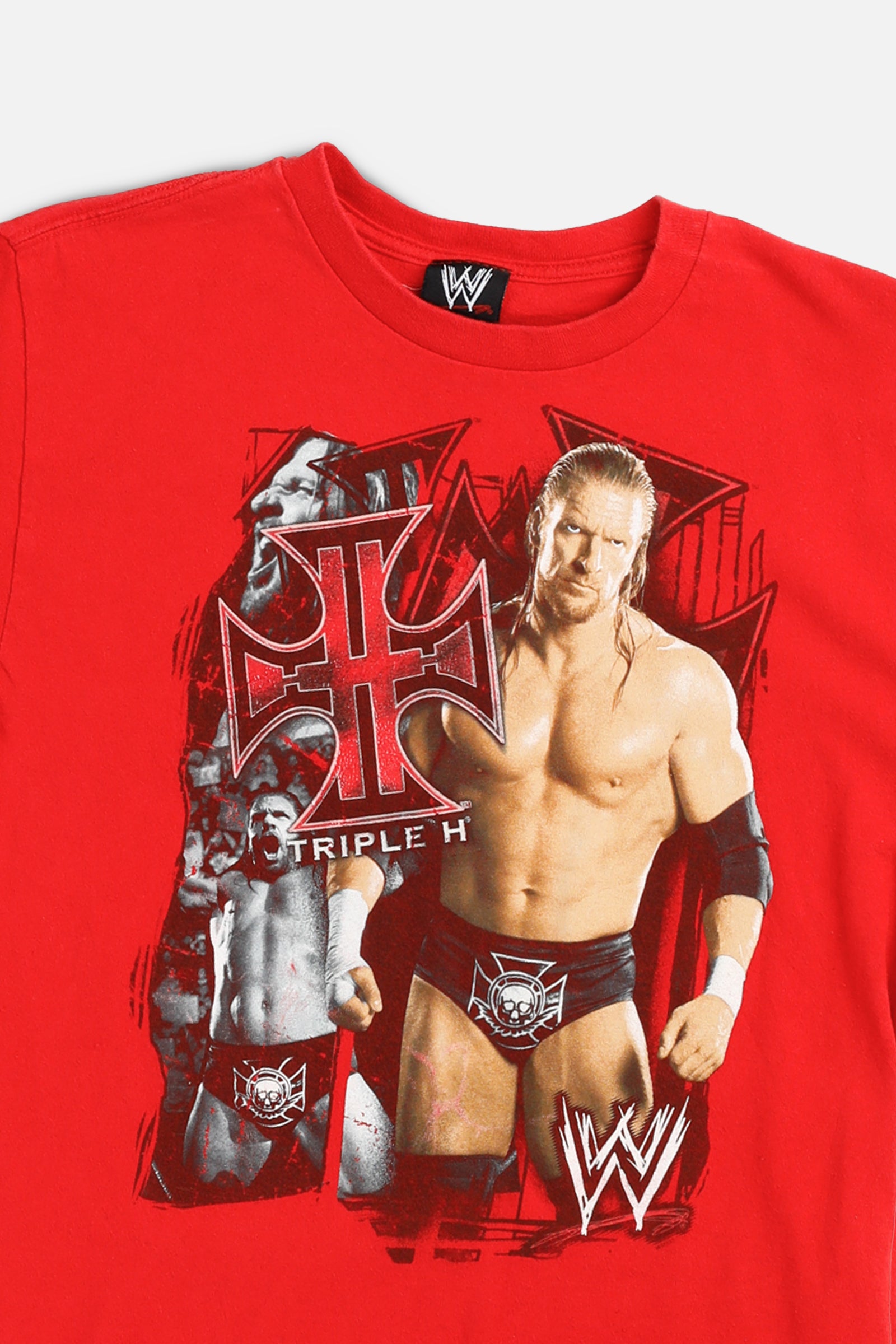 Vintage WWE Triple H Tee - Women's XS-TOPS-WWE-Women's XS-Frankie Collective Rare Vintage Streetwear Reworks