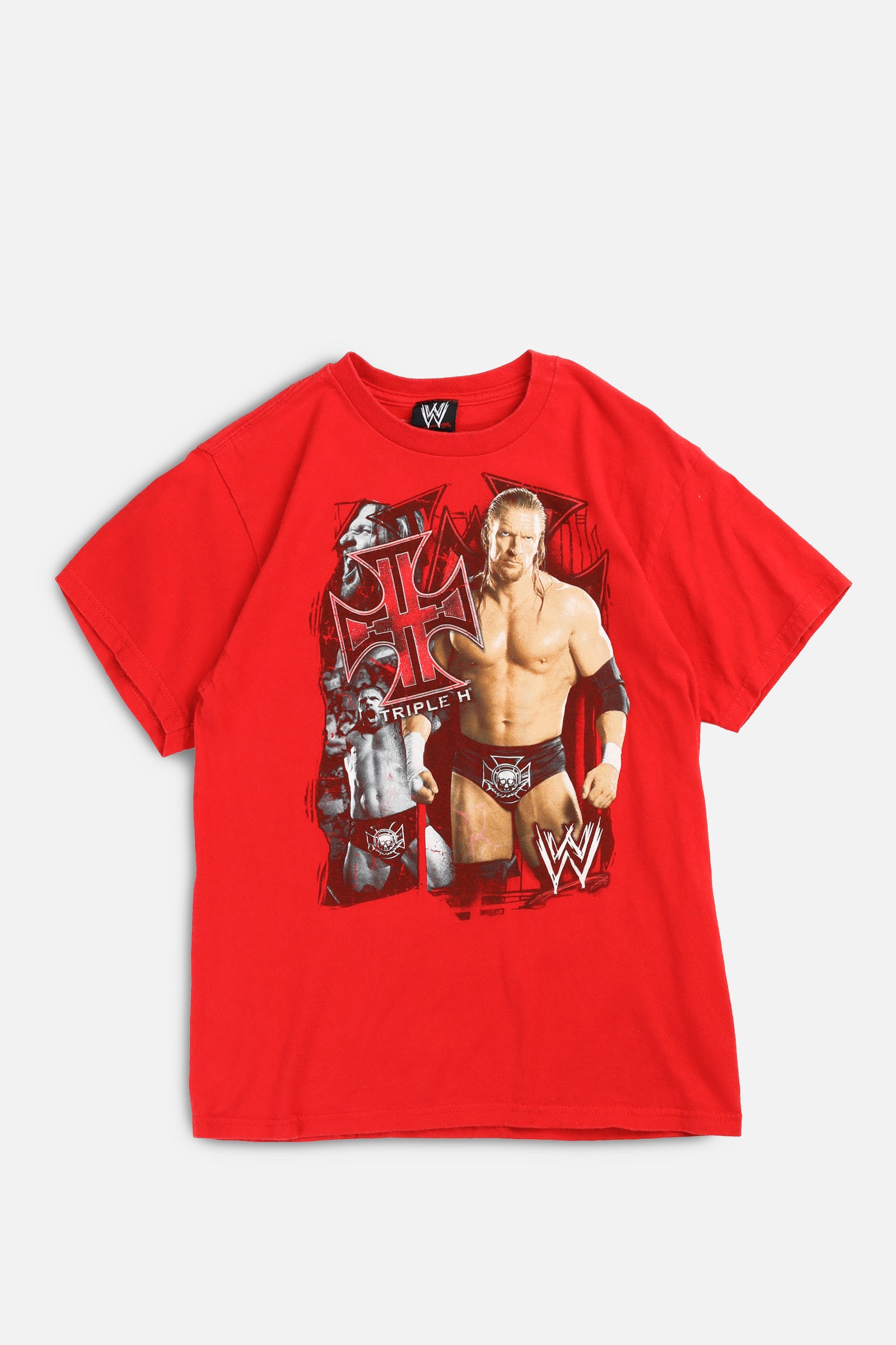 Vintage WWE Triple H Tee - Women's XS-TOPS-WWE-Women's XS-Frankie Collective Rare Vintage Streetwear Reworks