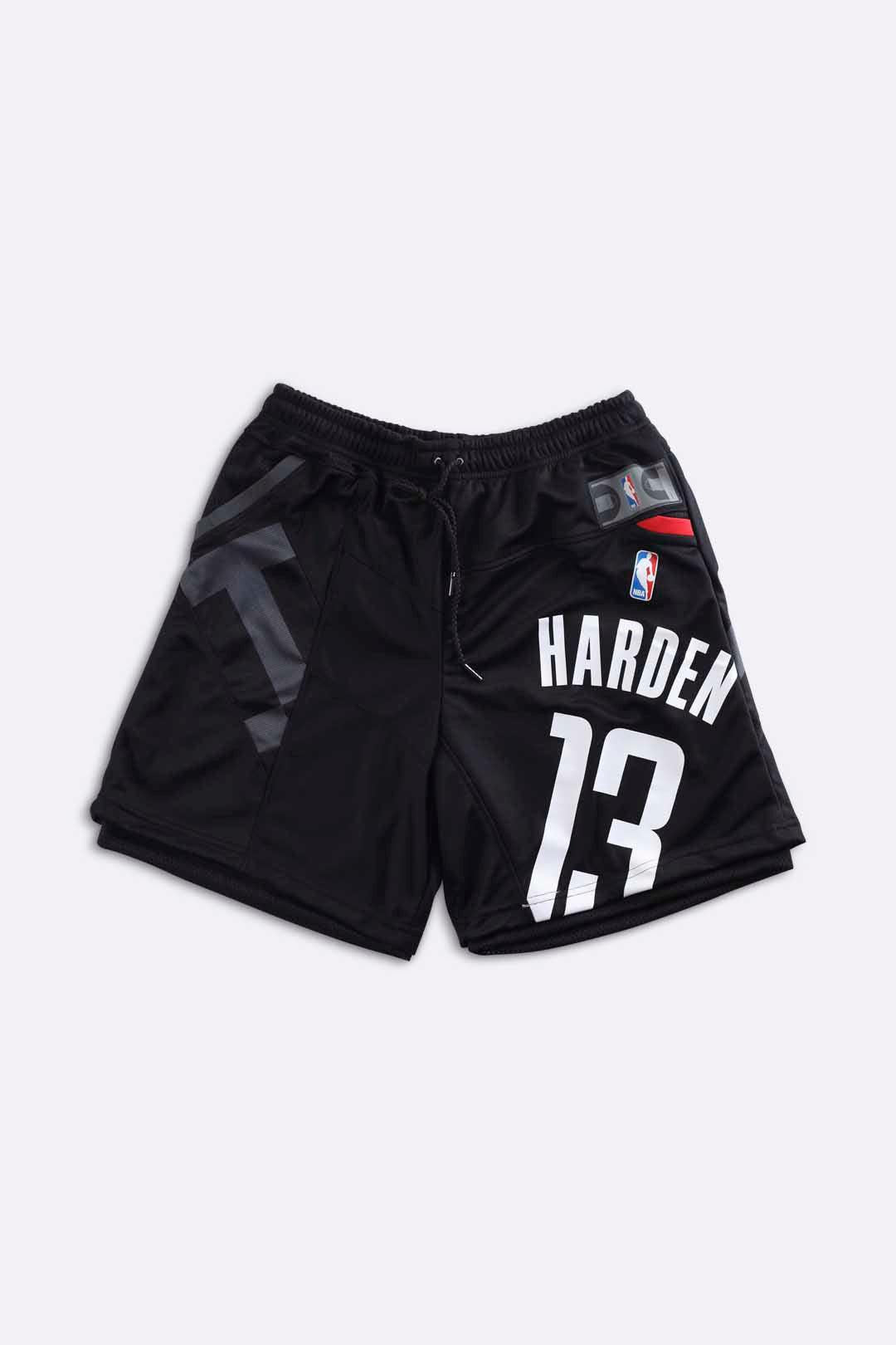 Rework Unisex Rockets NBA Jersey Shorts - Women-M, Men-S-BOTTOMS-NBA-Frankie Collective Rare Vintage Streetwear Reworks