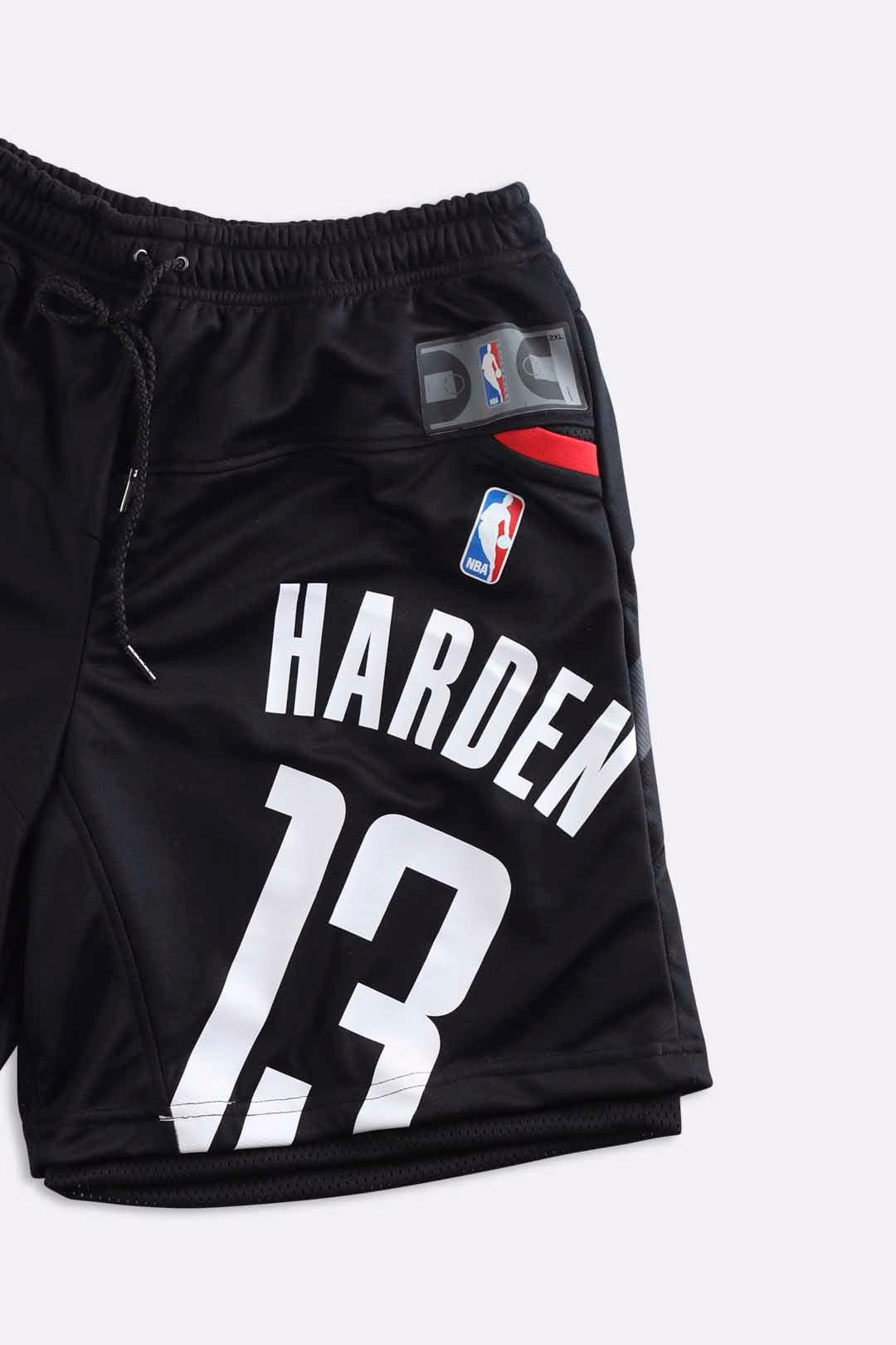 Rework Unisex Rockets NBA Jersey Shorts - Women-M, Men-S-BOTTOMS-NBA-Frankie Collective Rare Vintage Streetwear Reworks