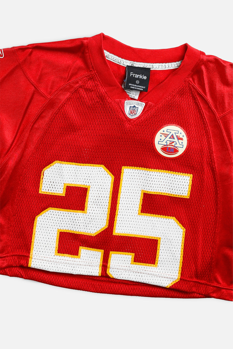 Rework Crop Kansas City Chiefs NFL Jersey - XS