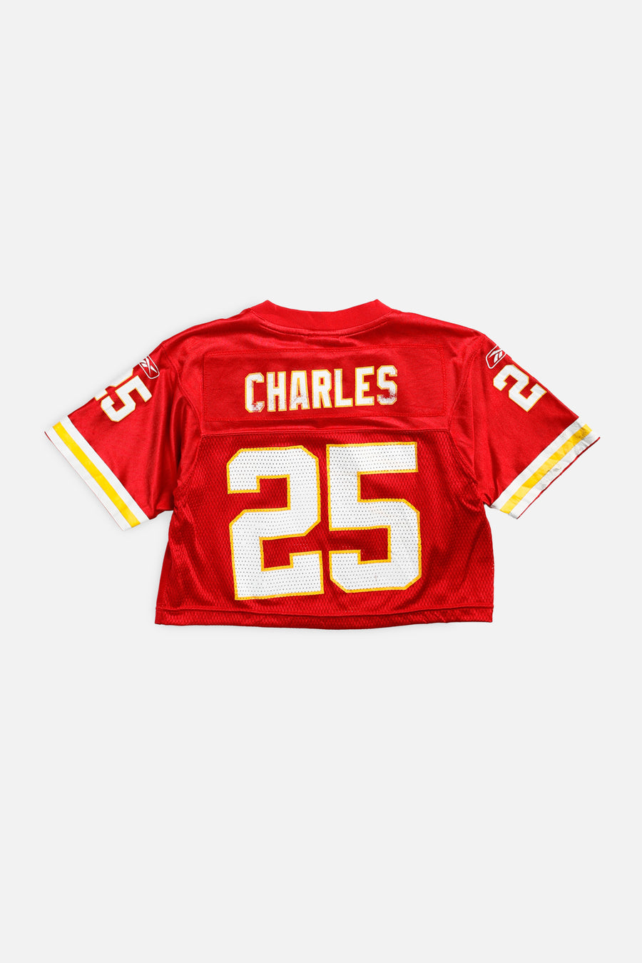 Rework Crop Kansas City Chiefs NFL Jersey - XS