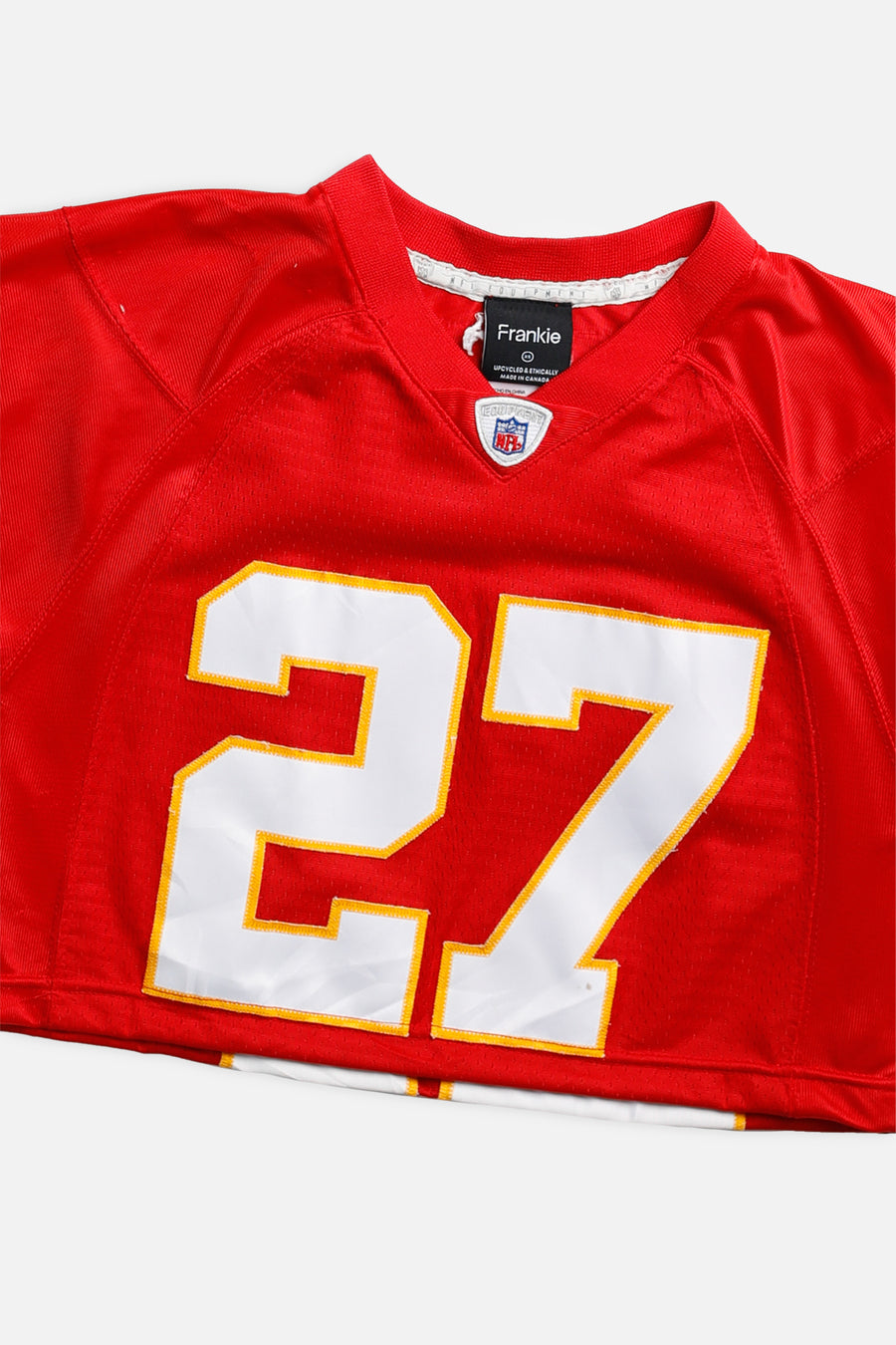 Rework Crop Kansas City Chiefs NFL Jersey - XS