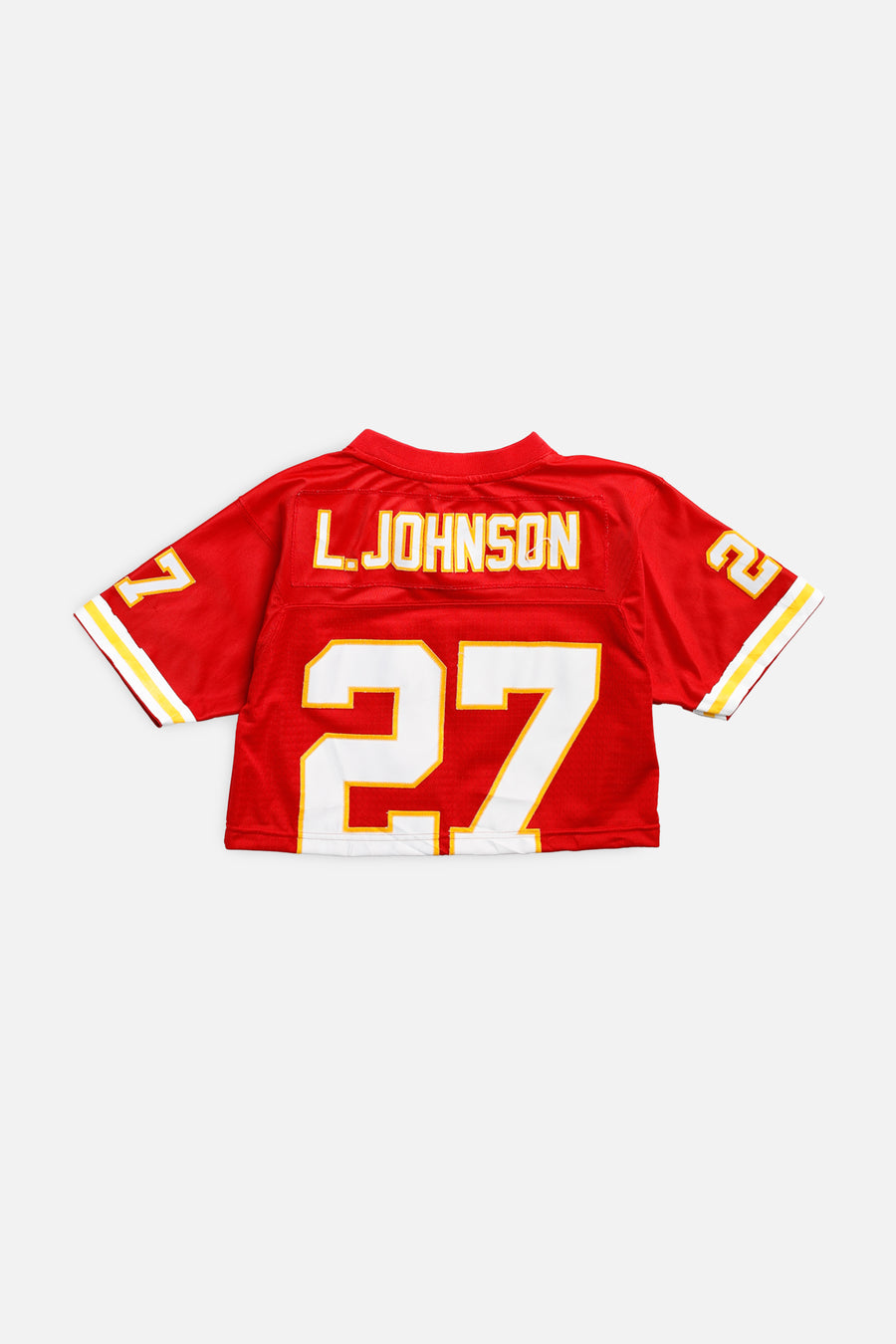 Rework Crop Kansas City Chiefs NFL Jersey - XS