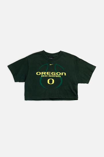 Rework Oregon Ducks NCAA Crop Tee - XS