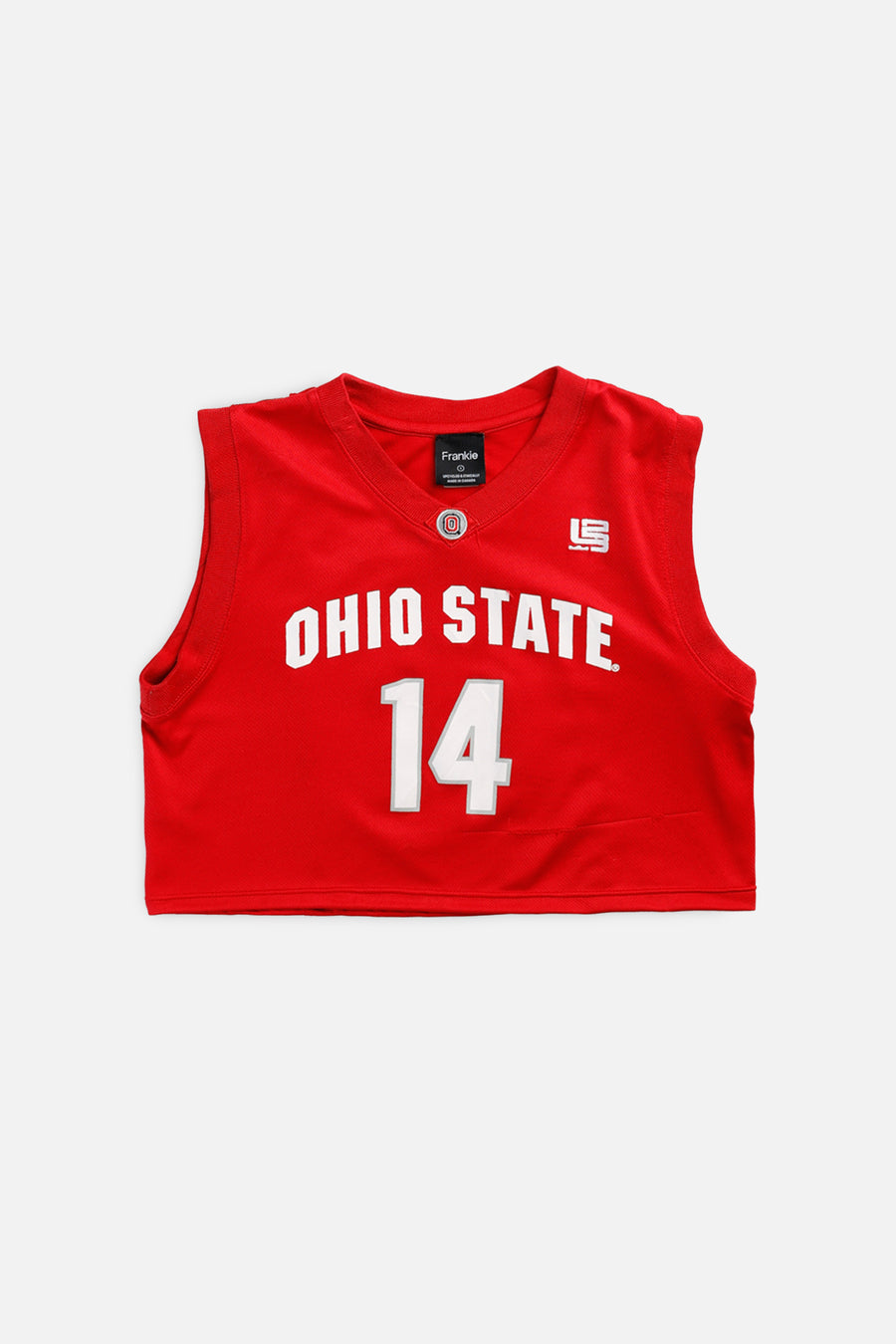 Rework Crop Ohio State Buckeyes NCAA Jersey - S