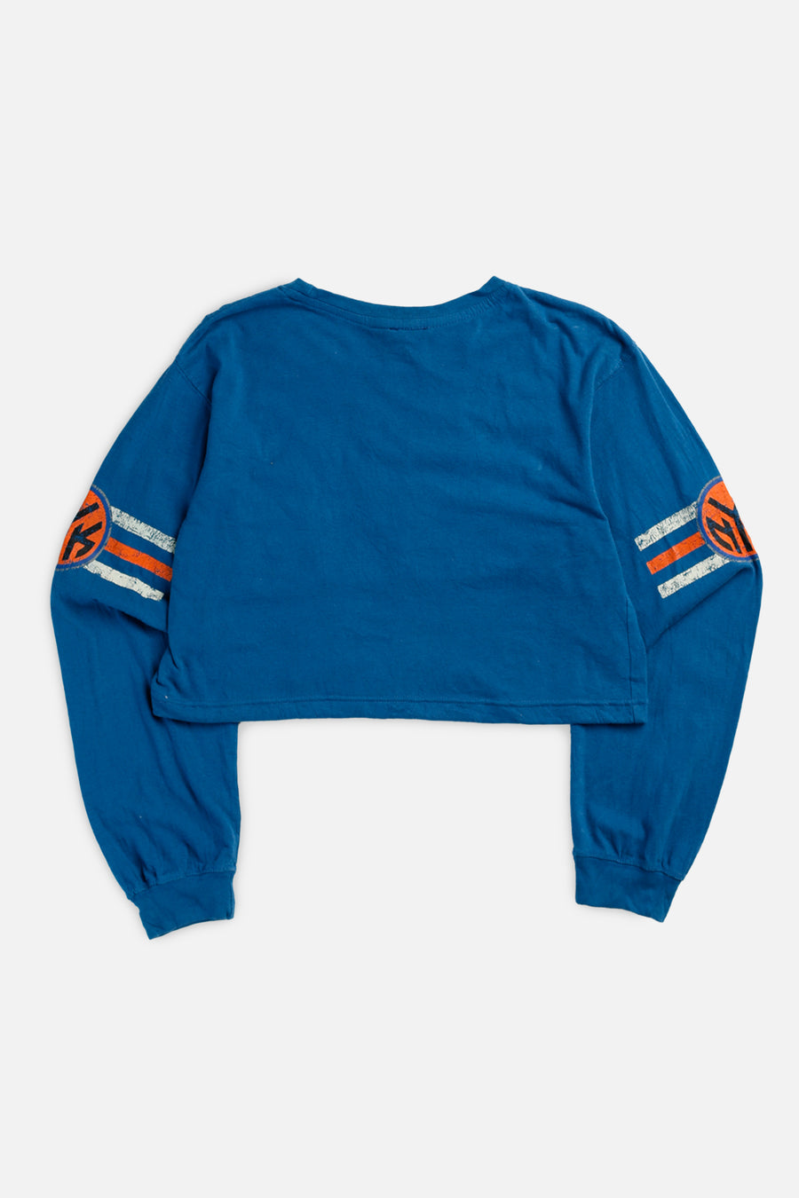 Rework NY Knicks NBA Crop Long Sleeve Tee - S