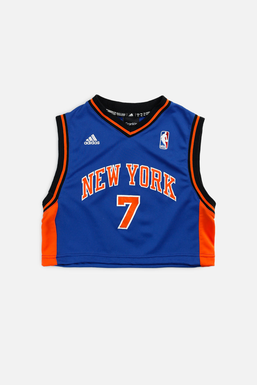 Rework NY Knicks NBA Crop Jersey - XS