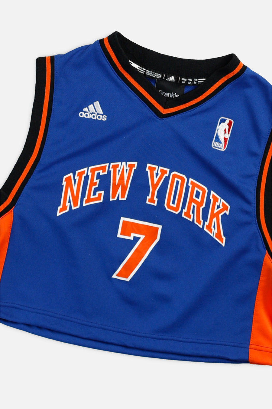 Rework NY Knicks NBA Crop Jersey - XS