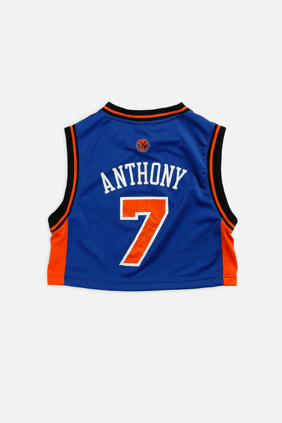 Rework NY Knicks NBA Crop Jersey - XS