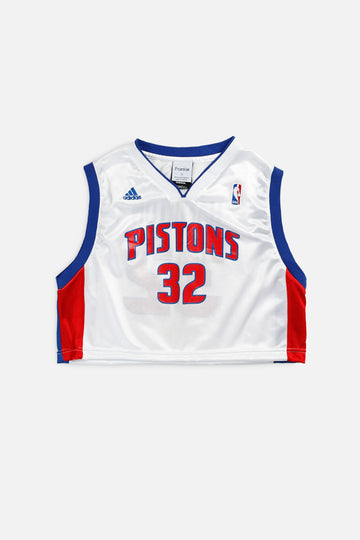 Rework Detroit Pistons NBA Crop Jersey - M