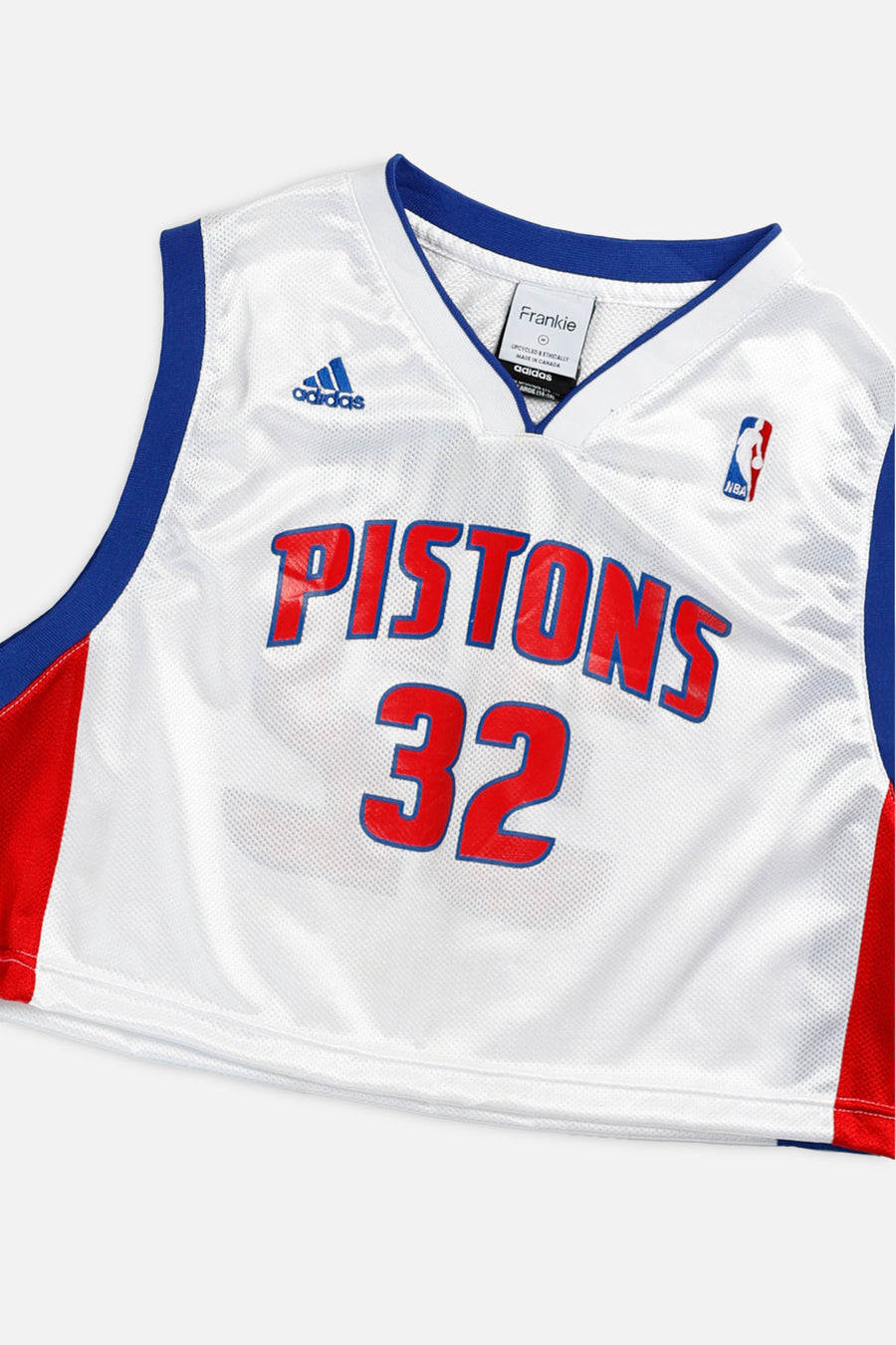 Rework Detroit Pistons NBA Crop Jersey - M