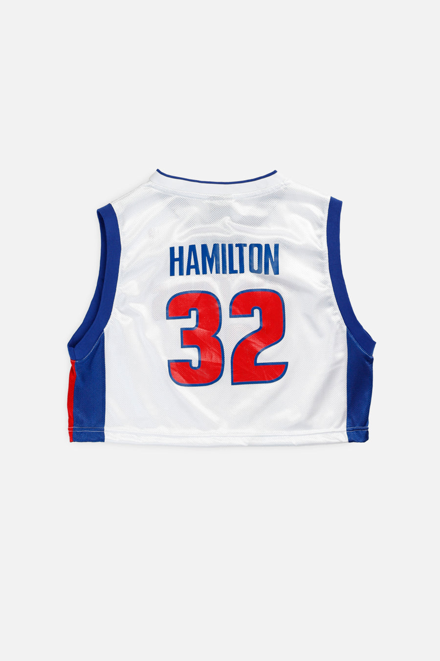 Rework Detroit Pistons NBA Crop Jersey - M