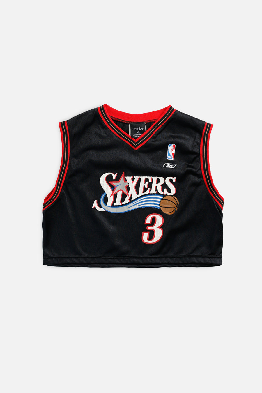 Rework Philadelphia 76ers NBA Crop Jersey - S