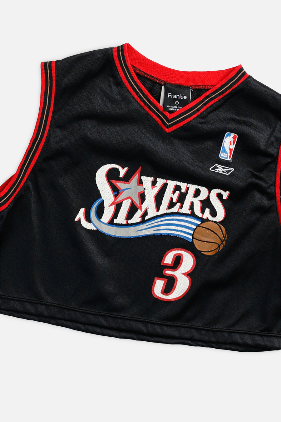 Rework Philadelphia 76ers NBA Crop Jersey - S