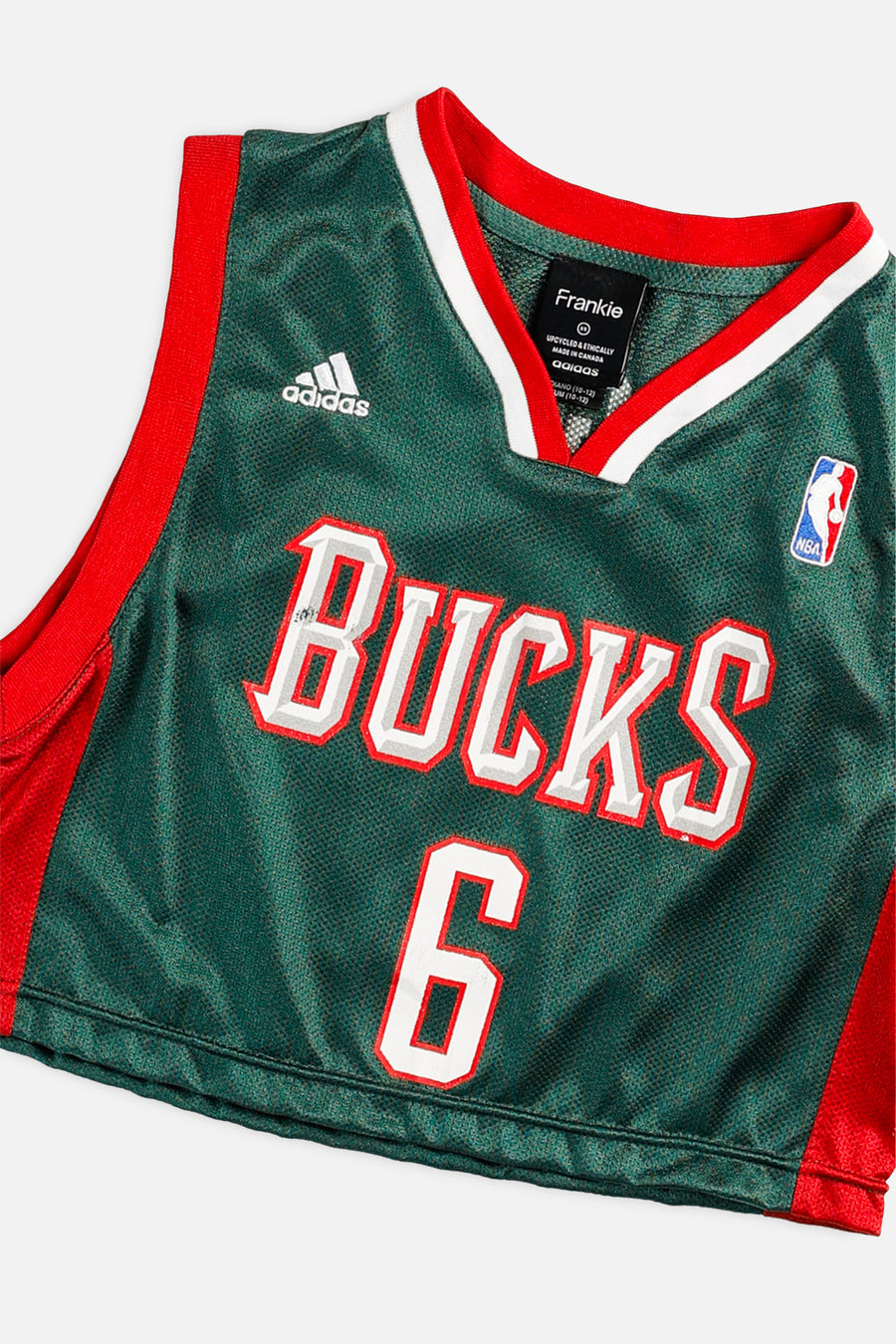 Rework Milwaukee Bucks NBA Crop Jersey - XS