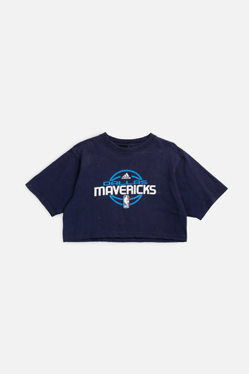 Rework Dallas Mavericks NBA Crop Tee - S