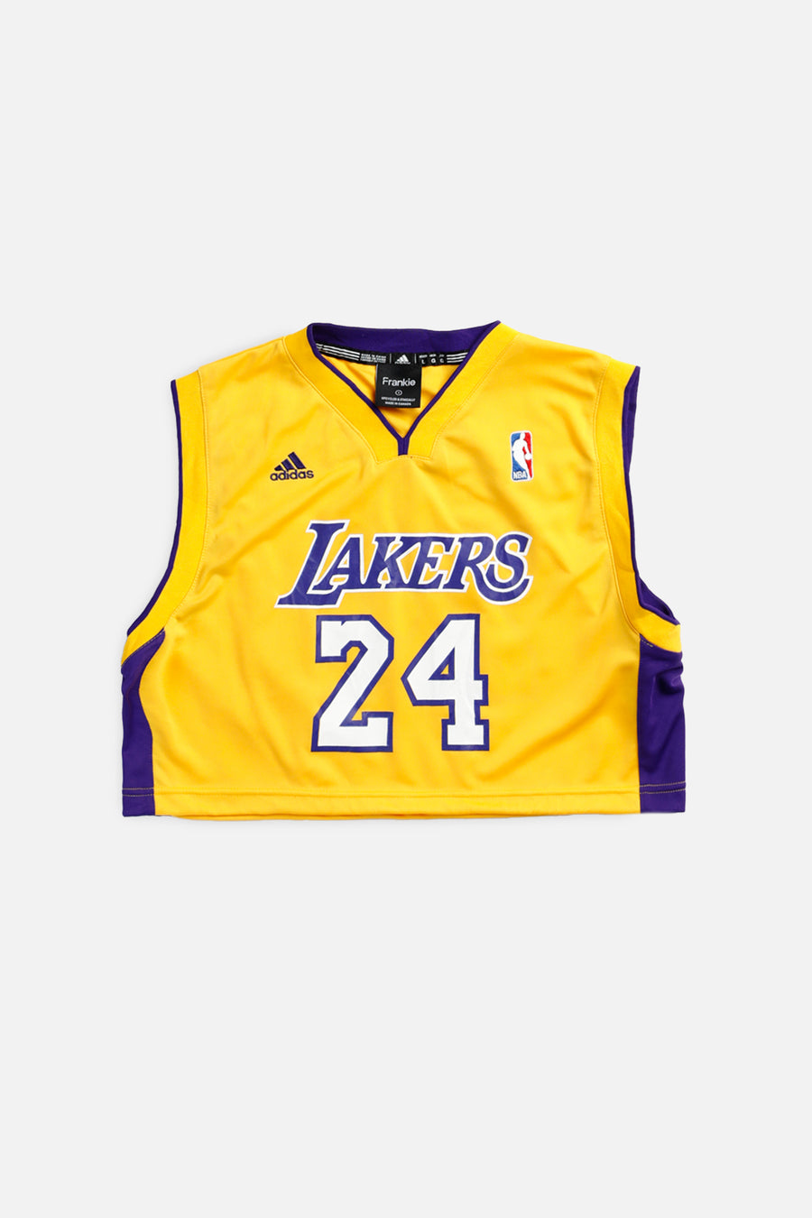 Rework LA Lakers NBA Crop Jersey - S