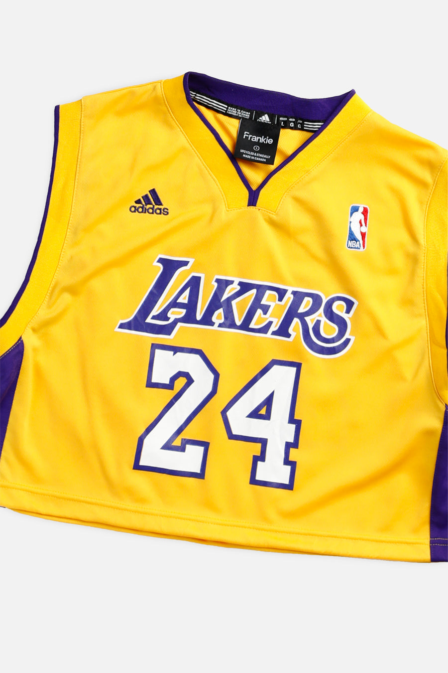 Rework LA Lakers NBA Crop Jersey - S