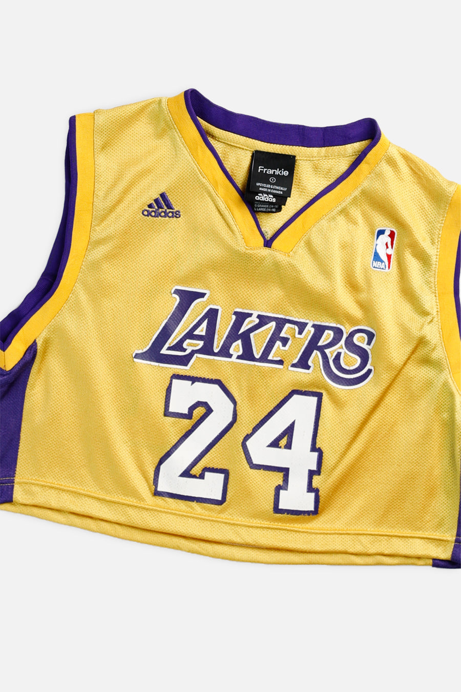 Rework LA Lakers NBA Crop Jersey - S