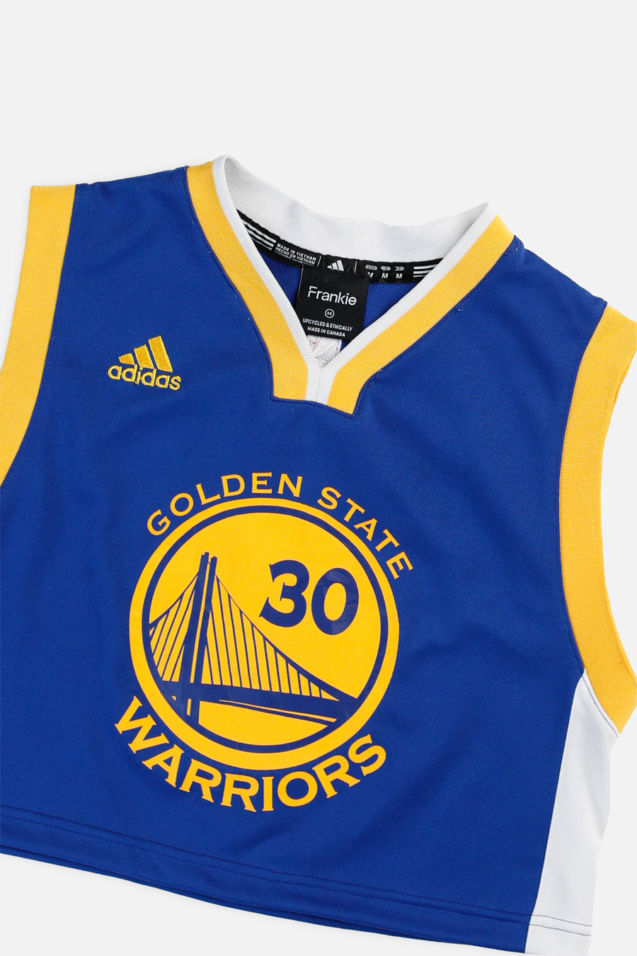 Rework Golden State Warriors NBA Crop Jersey - XS