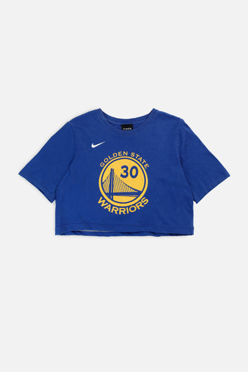 Rework Golden State Warriors NBA Crop Tee - S