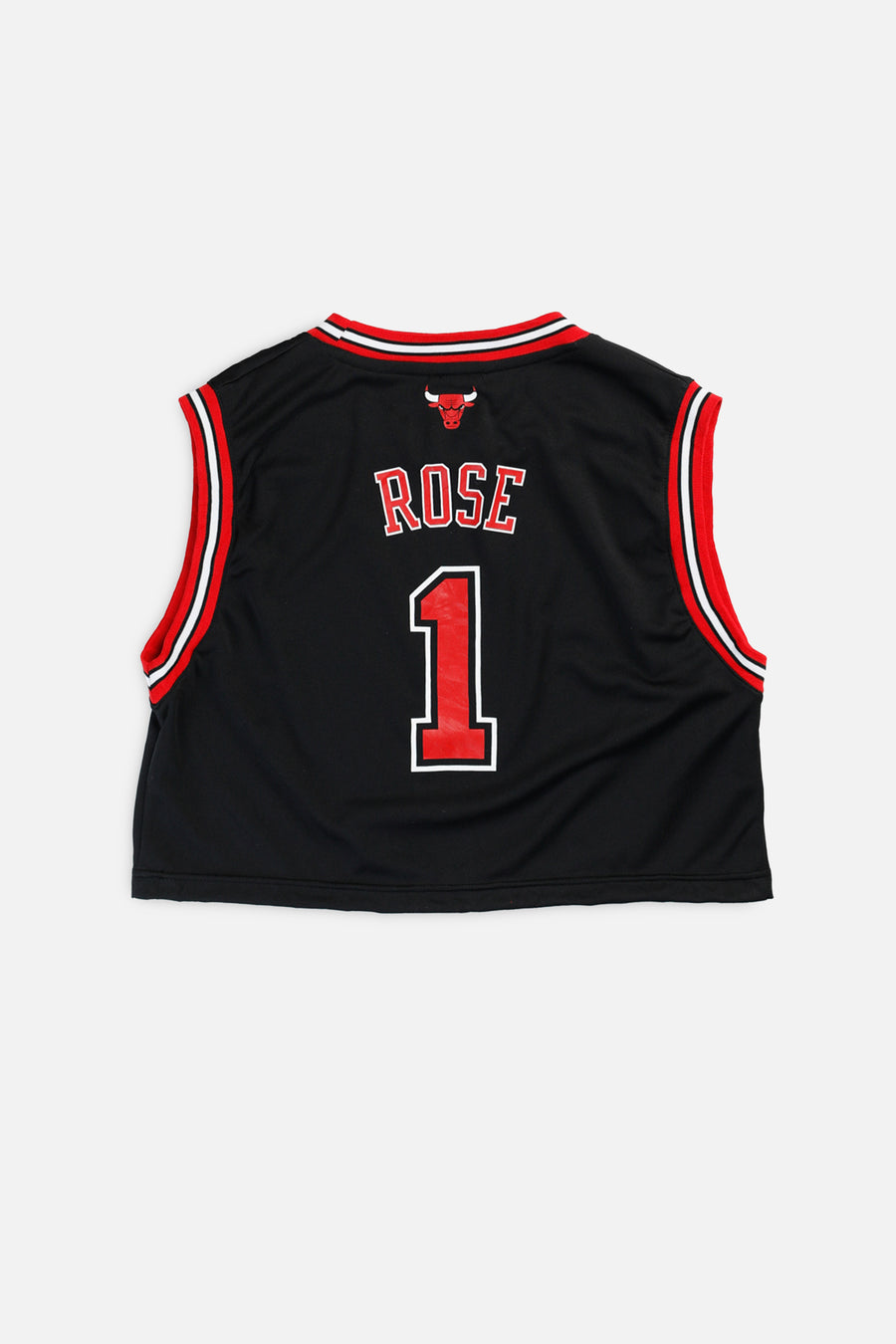 Rework Chicago Bulls NBA Crop Jersey - S