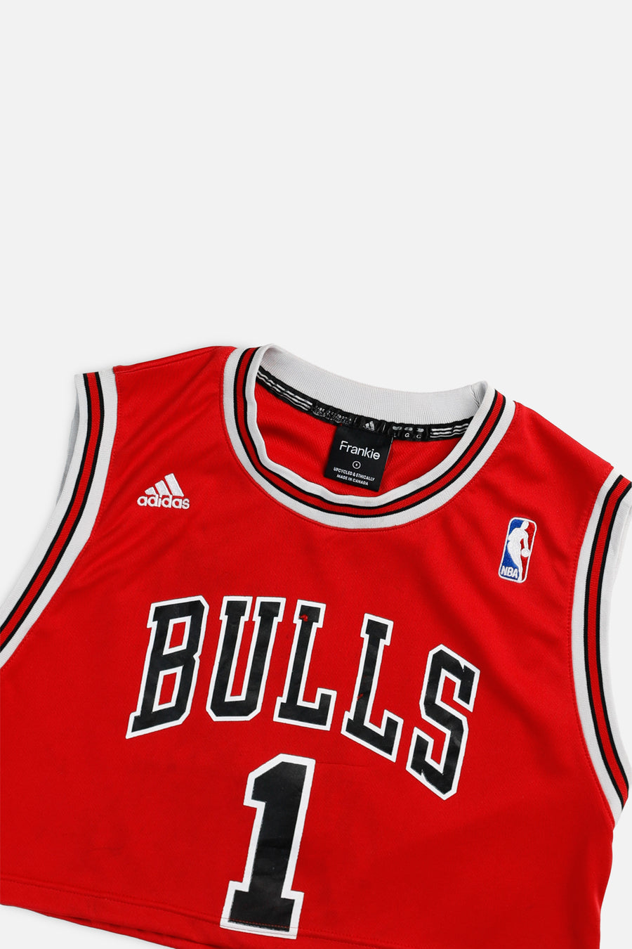 Rework Chicago Bulls NBA Crop Jersey - S