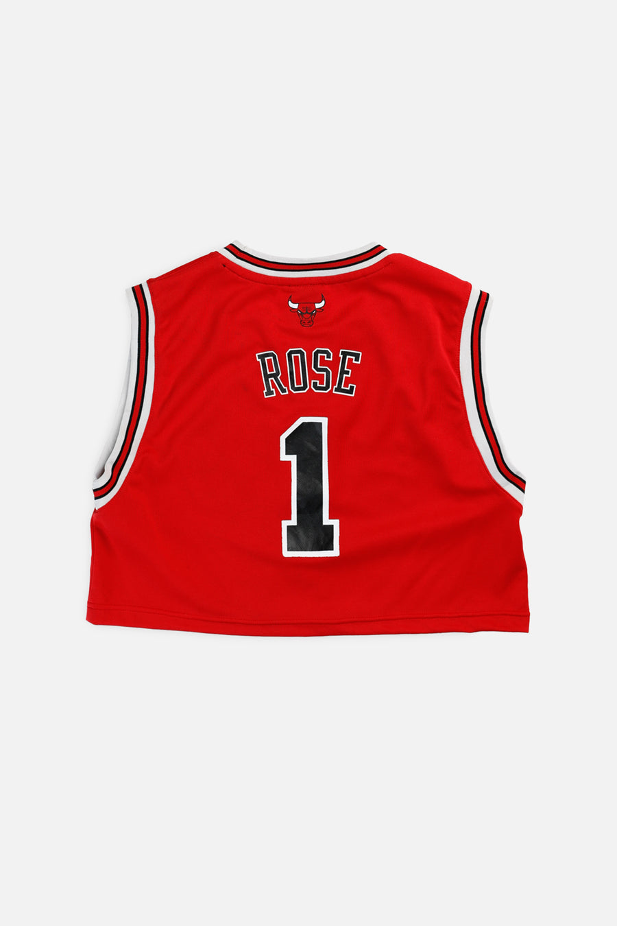 Rework Chicago Bulls NBA Crop Jersey - S